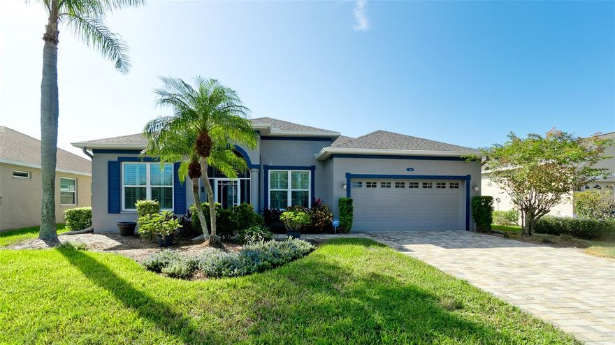 Welcome to Estates at Glenn Lakes, an exceptional maintenance-free community where pride of ownership shines in this meticulously maintained 3-bedroom, 2-bath + den home. Enjoy the luxury of a caged saltwater pool, complete with a new screen (2023), heater (2024), pool pump (2023), and upgraded filter and salt cell (2025). This home features plantation shutters, hurricane impact windows, and a sturdy roof installed in 2020. Complete with a tankless hot water heater (2021) and leaf-filter gutters (2022), your peace of mind is guaranteed. Experience the elegance of tile and luxury vinyl flooring throughout, accented by crown molding and a stunning tray ceiling in the dining room. The kitchen boasts granite countertops, recessed lighting on a dimmer switch, and a spacious pantry. Both bathrooms have been extensively remodeled for modern comfort. With a low monthly fee of $196 covering lawn care and a reclaimed irrigation system, you’ll have more time to explore the nearby pristine beaches, shopping hubs, downtown Bradenton, Sarasota, and an array of restaurants and healthcare facilities. Don’t miss this opportunity in a community that truly feels like home!