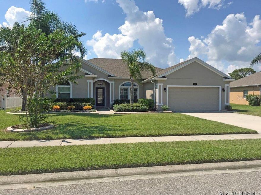 Located on quiet street near end of cul de sac, this 4 bdrm home backs up to pond in rear & the fully-fenced backyard adds considerable privacy.   Kitchen features stainless, granite, natural gas stove, double pantries & lots of counter space with breakfast bar & breakfast nook.  Master bdrm has coffered ceiling, extended master bath with double closets, double sinks & soaking tub. Open floorplan with diningroom, livingroom & family room.  Lots of upgrades including wood floors & tile, double paned windows, plantation shutters, tankless gas water heater.   Extended screened porch & room for pool.  Hookups available for either natural gas or electric dryer. ;Water: City