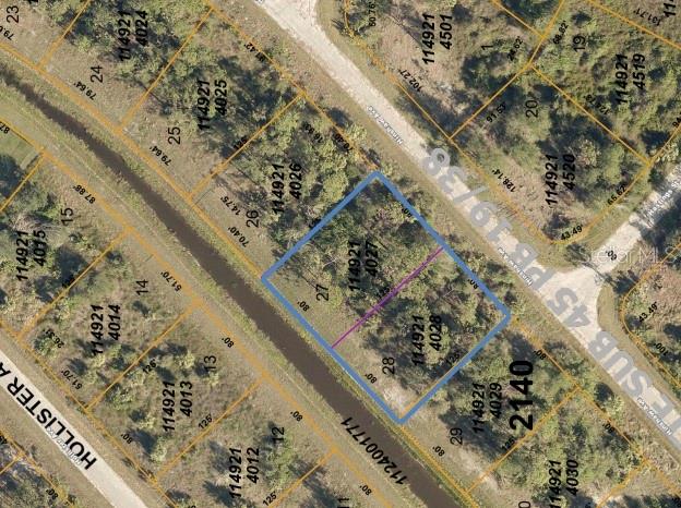 Build your dream home on this hidden gem located in beautiful and developing North Port, Florida. These lots and the North Port area hava a unique natural beauty that extends to 20+ parks, including dog parks, close by Myakka River, Warm Mineral Springs, a number of golf courses, Port Charlotte, and of course our pristine Gulf Coast beaches just minutes away. All this for outdoor enthusiasts and conveniences of shopping, dining, and entertainment venues including water parks, the Atlanta Braves Spring Training Stadium and the various city events: and social opportunities of North Port City, Wellen Park, and nearby cities. North Port has a thriving arts community and is also a short drive to the cultural centers of Sarasota City, Venice, Fort Myers and Tampa. PLS NOTE - GOOGLEMAPS HAS MIS-IDENTIFIED HINSHAW AS HOLLOWAY.
Purchase now to build your Florida dream home, hold for your future, or land bank as an investment. Lots are in a developed community with no HOA and no CDD.
Owner prefers to sell the adjacent lots together for a combined buildable area of just under ½ acre. All written offers will be considered.