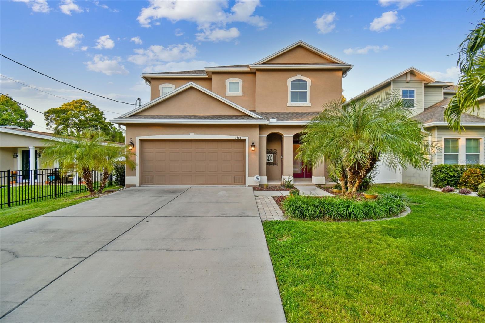 Welcome to this South Tampa open-concept dream. This 4-bedroom, 2.5-bathroom is perfect for a family or those who want space and love to entertain. The grand family
room, with its beautiful wood-looking floors throughout, adjoins the spacious kitchen and dining area. The kitchen is a cook’s dream, with tall cabinets, a breakfast bar, and a
walk-in pantry. From the great room, sliding doors give you access to the covered lanai, which is excellent for enjoying your mornings and nights outdoors. The oversized, fully
fenced backyard is a dream, with plenty of room to enjoy your Florida lifestyle. This home is centrally located to shops, airport, malls, beaches, downtown, the crosstown, and
just a few minutes away from MacDill Air Force base. Don’t let this one get away from you!