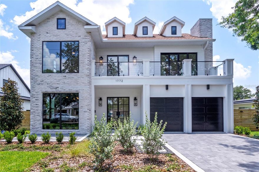 Located in the sought-after trees neighborhood of Winter Park, this exceptional 5 bedroom, 4.5 bath residence combines exquisite luxury with an unbeatable location. This stunning home offers the best of Winter Park living, with its proximity to Park Avenue, top-rated schools, and the picturesque Phelps Park, all just moments away.
Upon entering this remarkable home, you'll be greeted by a lovely entryway adorned with exquisite millwork and pristine wood flooring that spans throughout the entire residence. The attention to detail and the quality craftsmanship are evident from the very first step.
Continue your journey through this remarkable abode, and you'll discover a cozy den with large picture windows, inviting an abundance of natural light and providing a tranquil space to work and enjoy the beautiful surroundings. The main floor also features a spacious primary suite, situated for ultimate convenience and privacy. Prepare to be pampered in the spa-like primary bathroom, boasting elegant fixtures and finishes, while the fully equipped walk-in closet offers ample storage for all your belongings.
Moving beyond the primary suite, you'll be greeted by a gallery wall that leads you into a large open concept great room, the heart of the home. Here, a feature wall with back lighting and a sleek fireplace create a striking focal point, while beautiful expansive doors beckon you to the back lanai, seamlessly connecting indoor and outdoor living.
The kitchen is a chef's dream, with its high-end appliances, including a signature La Cornue dual-fuel range. Custom cabinetry and a hidden walk-in pantry provide both style and functionality, while the dining space overlooks the pool and backyard, offering a picturesque setting for hosting memorable gatherings. Convenience is key, as the main floor also features a laundry room and a half bath.
Ascending the staircase enveloped in elegant millwork, you'll find yourself on the second floor, where four large bedrooms await. Each bedroom is complete with its own ensuite bathroom and a spacious walk-in closet, ensuring comfort and privacy for everyone. Access to the glass railing balcony adds an additional touch of elegance and allows you to appreciate the surrounding views.
The grandeur of this home continues on the third floor, where you'll find a versatile bonus space with endless possibilities for recreation and entertainment. Whether you envision a home theater, a game room, or a private retreat, this area offers the perfect canvas for your imagination to soar.
Don't miss the opportunity to make this extraordinary Winter Park residence your own. Experience the harmonious blend of luxury, location, and lifestyle that awaits you in this exceptional home.