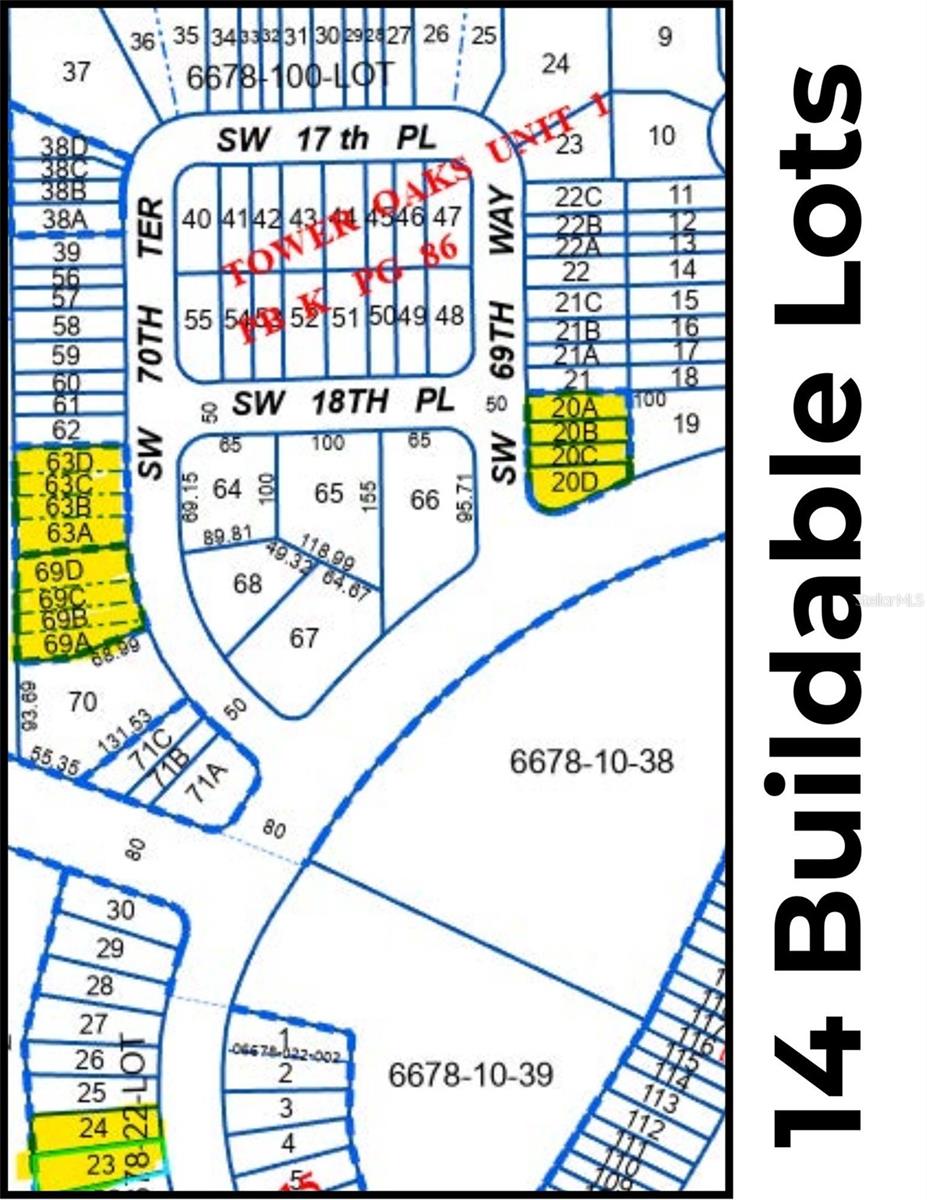 14 Ready-to-Build Multifamily Lots in the Heart of Gainesville – Investor & Developer Dream!
Seize this rare opportunity to build in a well-established neighborhood with 14 vacant lots already zoned for Multifamily Apartments or Townhomes. Located in the heart of Gainesville, these lots come with existing infrastructure in place—saving you significant time and upfront development costs.
With Alachua County’s increasing demand for affordable housing, this is a smart, future-forward investment that supports community growth while offering strong return potential.
Whether you're a seasoned builder or entering development for the first time, this project offers flexibility and profit potential:
Lots 23 & 24: Perfect for a Duplex or apply for Single-Family use.
Lots 69 A–D, 63 A–D, and 20 A–D: Zoned and ready for Multifamily Quads.
Don’t miss your chance to develop in one of Gainesville’s most accessible and growing areas!
