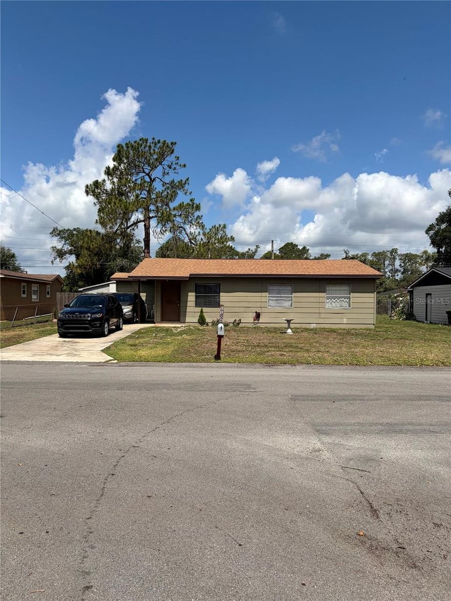 Calling all investors—here’s your next value-add opportunity with upside potential. This single-family residence already has a tenant in place and would love to stay, making it an attractive option for investors looking to secure an income-producing property with room to improve and add value over time. Large level flat lot. Major update already completed with a new roof installed October 2023. The home offers a functional layout featuring a front living room, three bedrooms, and two full bathrooms. The nicely sized kitchen opens to a dedicated dining area, creating a more desirable flow for everyday living. An interior laundry room adds convenience, while the covered/enclosed outdoor storage area provides additional utility and flexibility for tools, equipment, or tenant storage needs.

Situated on a large, level lot, the property offers usable outdoor space with future potential for enhancements or exterior improvements. Central air conditioning is already in place.

Properties with strong upside, a newer roof, and tenants already occupying the home are becoming harder to find at this price point. Whether you’re looking to expand your portfolio, force appreciation, or secure your next rental investment, this is an opportunity investors will want to move on quickly.