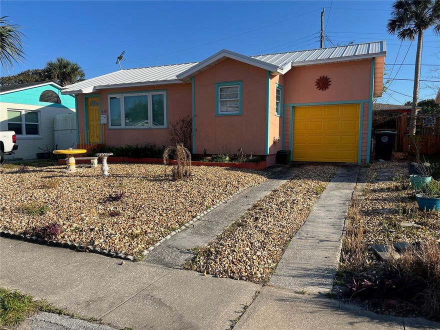 Furnished or not here I am. Well loved beachside home. Original oak wood floors refinished 2020. New central ac unit 2024, warranty transfers.  New aluminum roof 2025, warranty transfers. Approximately half of the windows have been updated to hurricane impact. Bonus 3rd  room can easily be used as office, playroom, nursery, craft or reading room. Walk to beach, Lennox park with playground and dog park, Main Street, restaurants, city library, Tortuga’s baseball field. Great neighborhood. Move right In, Sit Back, Relax And Enjoy The Ocean Breezes. Seller is willing to include furnishings at no additional cost making this a truly move-in ready home.
