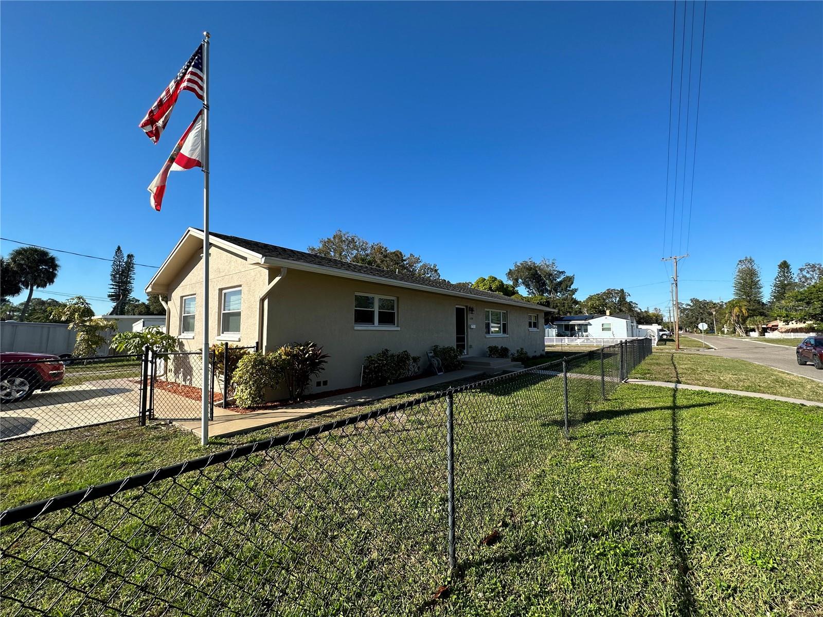 This solid block 4-bedroom, 2-bath home combines classic mid-century construction with today’s modern updates, offering a truly move-in ready option in the heart of St. Petersburg. Major improvements give buyers peace of mind, including an updated roof, new windows, and refreshed systems throughout. Inside, the renovated kitchen features granite countertops, stainless steel appliances, and oak cabinetry, while new flooring -- tile, vinyl, and carpet—flows through the home for a clean, updated look. Both bathrooms have been tastefully modernized with custom tile and new fixtures.
The fenced yard provides space for pets, gardening, or gatherings, while the absence of HOA or CDD fees keeps ownership simple and affordable. With no garage to maintain, you gain extra flexibility in the yard and parking space. Located in a convenient part of St. Pete, you’ll enjoy quick access to Gulf beaches, downtown, shopping, and commuter routes.
This home blends the reliability of block construction with the ease of modern upgrades—an ideal choice for buyers seeking value, comfort, and location.