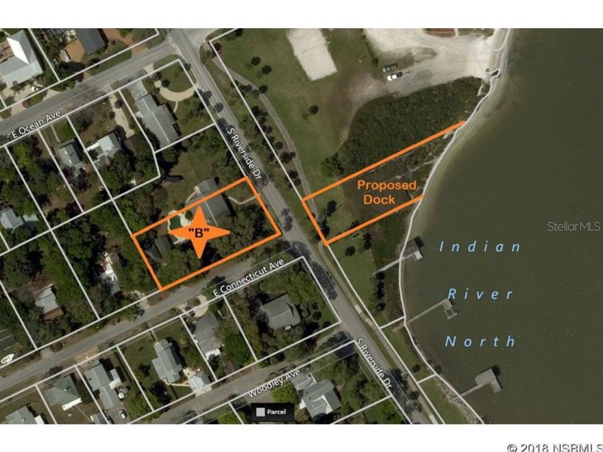 Build your ideal riverfront home on this large cleared .42 acre property on charming Riverside Dr. and enjoy views of stunning sunrises and watching native Florida marine life swim by.  This property will be a complete fisherman and water enthusiasts dream with half ownership of the parcel and dock just across the street. ;Water: Available at Site