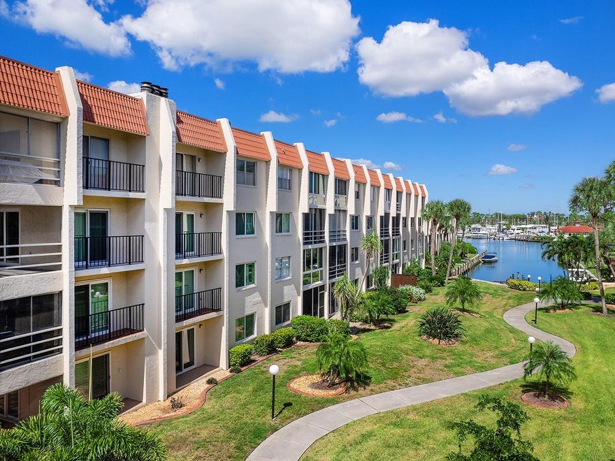 New to the market TURNKEY updated condominium in Bella Costa complex on the Intracoastal Waterway on Venice Island. This condominium has been professionally decorated and well maintained by present owner for seasonal home. All you need is to bring your toothbrush for personal living or as a fine investment property in beautiful, historic downtown Venice. The home has bamboo flooring and travertine tile throughout for ease of maintenance. The decor is sophisticated beach-style with comfortable furniture and decorating details to add comfort and quality. The kitchen has new stainless-steel appliances, granite counters, and fine cabinetry and open to dining and living room area. Stylish lighting in all rooms and separate new washer and dryer within the unit. The lanai area has been incorporated into the living room area for added space and beautiful garden view and peak of the Intracoastal Waterway. For storm security, all windows are hurricane resistant. Window decor is complete with plantation shutters and fine roll-down shades. Every detail for comfort and quality living is provided in this fine home just two blocks from vibrant downtown Venice Avenue with fine dining, unique shops, and tropical landscaping to make this a special place to call home. Venice Beach is less than mile with parking and refreshment and bath facilities. The Bella Costa community offers a variety of activities to create a warm and welcoming environment for you and your family or company. Unit is attractively priced, and community has completed Integrity Study Inspections with no issues and well-funded financials. One of the finer units in this complex, it is attractively priced and easy to show. Motivated Seller.