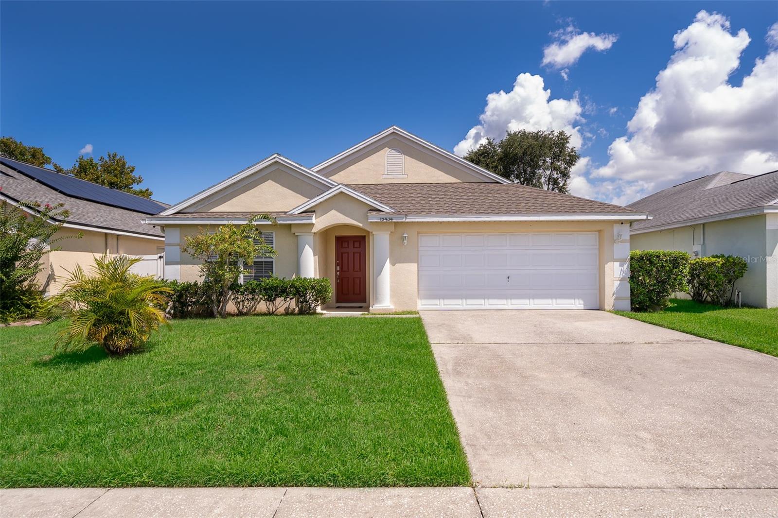 Beautiful 4-Bedroom and 3-Bathroom Pool Home in Gated Mission Park Community. Located in the inmacuwlous gated community of Mission Park in Clermont, this meticulously maintained home offers a perfect blend of style, comfort, and Florida charm. Upon entry, you'll find a spacious living and dining area filled with natural light, creating a warm and welcoming ambiance. The home features modern lighting and elegant high baseboards throughout. This stunning home boasts 4 bedrooms and 3 full baths, with tile flooring throughout. The open-concept kitchen has been updated with freshly painted cabinets, great appliances, and quartz countertops, flowing seamlessly into the family room and out to the screened-in pool deck — your own private oasis for relaxing or entertaining. The primary suite is a luxurious retreat with an elegant ensuite bathroom and two ample his and her walk-in closets. The other bedrooms are generously sized and share two full bathrooms, ideal for families or guests. Low HOA fees of just $64/month give access to fantastic amenities including a pool, playground, park, basketball, and tennis courts—perfect for recreation and family fun. This property is a great opportunity for those looking to capitalize on Florida’s lucrative short-term rental market such as Airbnb, VRBO, and more!. Location is everything — and this home has it all. Located only just 20 minutes from Central Florida’s world-famous theme parks including Disney, Universal, and more, less than 30 minutes from historic, lakeside Downtown Clermont, filled with unique shops, restaurants, and weekend farmers markets. Prefer a more laid-back, nature-connected lifestyle? Lake Louisa State Park is only 10 minutes away, offering horseback riding, glamping, kayaking, and hiking trails. Plus, fitness enthusiasts and athletes will appreciate the home’s proximity to the NTS and Olympus training facilities, popular with Olympic-level competitors and professionals alike. Don’t miss the chance to make this incredible property yours!