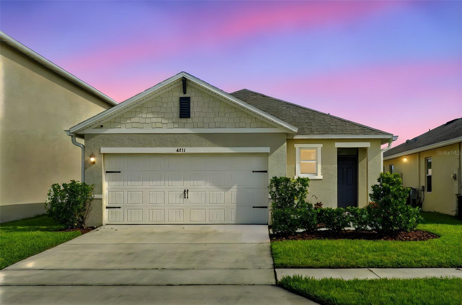 Beautifully maintained 3-bedroom, 2-bath single-story Smart home in the sought-after Riverbend community, on a Premium Lot with full water views to the rear. First time listed since new. Enjoy tranquil pond views right from your backyard and Primary Bedroom Suite. Inside, the split floor plan offers both comfort and functionality in pristine, clean condition. The upgraded kitchen and bathrooms showcase upgraded quartz countertops, undermount sinks, and upgraded faucets. The kitchen features upgraded Stainless Steel Appliances, a Stainless Steel Undermount Sink with acCoil pull-down kitchen faucet and under-cabinet lighting. All interior doors have upgraded door handles for easy opening and a modern look. Bright, open living areas are filled with natural light—perfect for relaxing or entertaining. Step outside via the fully screened-in and covered patio to your spacious yard - perfect for children and pets to play safely while you relax on the back porch and take in the view. Additional highlights include: Smart Home Technology package (Z-Wave porch light, smart lock, wi-fi thermostat and touchscreen ADT hub (owned). Dual-pane low-E windows for energy efficiency. Samsung washer & dryer included. Riverbend Community offers a beautiful community pool and a playground within walking distance to the home. All just minutes from historic downtown Sanford with shopping, and dining, near Orlando Sanford International Airport (Allegiant hub), Meticulously cared for —schedule your showing today! See 360 Tour at https://www.zillow.com/view-imx/41b34099-e65d-4ccf-a47c-2903f32e49ba?wl=true&setAttribution=mls&initialViewType=pano