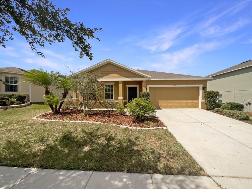 This lovely home is the perfect blend of modern style and natural beauty. With its fresh interior and exterior paint, partial flooring replacement in some areas, and natural color palette, it will be easy to make it your own. The primary bathroom has a separate tub and shower, double sinks, and good under sink storage. There are also other rooms for flexible living space. The backyard is fenced in and has a covered sitting area, perfect for summer days. This home is move-in ready and has all the features you need to make it your own. From its fresh paint to its fenced in backyard, this home is ready for you to make it your own!