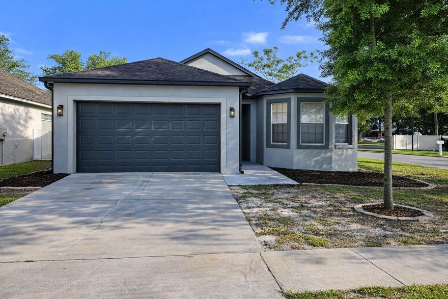 Welcome to this beautifully updated 3-bedroom, 2-bath home that perfectly blends modern style with everyday comfort. Recently fully remodeled from top to bottom, this move-in-ready property features a stunning new kitchen with sleek quartz countertops, complemented by fully updated bathrooms showcasing the same high-end finishes.

Enjoy peace of mind with major upgrades already completed, including a brand-new roof (2024), a newer AC system (approximately 3 years old), and fresh interior and exterior paint. New flooring flows seamlessly throughout the home, creating a clean and contemporary feel in every room.

Situated on a desirable corner lot, the property offers a generously sized backyard—perfect for entertaining, relaxing, or future outdoor enhancements. A spacious 2-car garage adds convenience and extra storage.

This home truly has it all—modern upgrades, solid infrastructure, and a great layout—all in one package. Don’t miss your opportunity to make it yours!