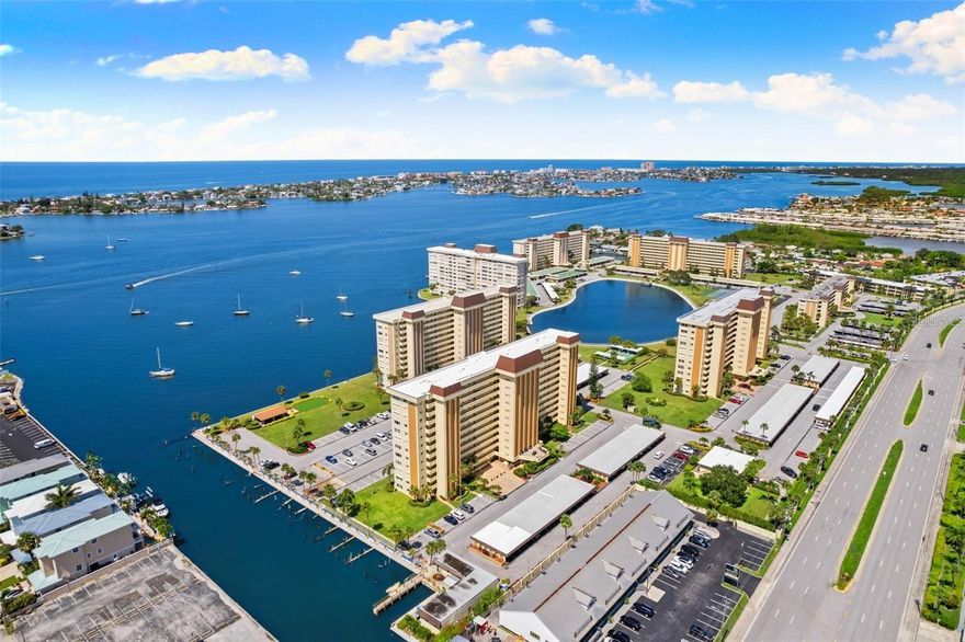 55+ COMMUNITY. SEASONAL or ANNUAL LEASE!!! Welcome to this stunning water view and waterfront gated community! Step into this gorgeous updated ocean view 7th floor (elevator in place) unit, 1-bedroom and additional room turned into an office/2nd bedroom, one & one-half bath abode, now available for rent. Completed furnished. Just bring your clothes. Revel in the breathtaking views of the intercoastal and Gulf of Mexico that promise to enchant. The master suite features a generous walk-in closet and a full bath. The luminous Florida room offers panoramic views, doubling as an inviting guest room or a serene home office. Situated in the 55+ community within the Sea Towers community, a waterfront paradise is yours to claim. Benefit from round-the-clock guard gate security and a plethora of amenities. Stay active with tennis, pickleball, two heated pools, shuffleboard, a fishing pier, a putting green, a state-of-the-art fitness center, billiards, and ping pong. Delight in the diverse monthly activities curated by our dedicated Social Director. For those seeking relaxation, indulge in the awe-inspiring sunsets from waterfront benches, connect with nature at the central lagoon, or host a gathering at the BBQ shelters. This prime location is just a stone’s throw from Johns Pass, pristine local beaches, eclectic shopping, gourmet dining, the VA Hospital, and beyond. Recent enhancements include elegant luxury vinyl flooring, 2023 new kitchen with granite counters, all-new kitchen appliances (2022), updated plumbing, a new water heater, and impact-resistant windows (all in 2018). A/C replaced 2024. Easy access to the beaches, local restaurants, shopping, John's Pass and entertainment plus close to the bus line making this the perfect place to live! Application fee $65 adult, $100 tenant processing fee. HOA application and approval at $175 due to HOA. Don’t miss out—arrange your viewing of this exceptional rental condominium today! Unit comes completely furnished.