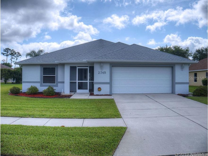 Beautiful One Owner Pool Home in Turnbull Bay Estates. You don't have to play golf to wanna live here! This home features a spacious open floor plan, Vaulted Ceilings and large rooms. There is a spectacular solar heated screened in salt water pool and a separate spa. The exterior was just freshly painted so come take a look and get ready to make it your own! ;Water: City