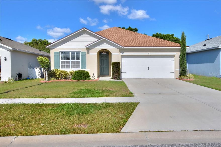 A stunning home featuring three spacious bedrooms and two bathrooms with a desirable split bedroom plan. Built in 2021, this residence offers a generous 2,200 square feet under roof, seamlessly blending an open floor layout with the latest technology for exceptional value in one incredible package. Enjoy the convenience of a smart home with automated lighting, climate control, and advanced security access, all designed to bring comfort and efficiency right to your fingertips. The architectural roof is less than a year old, and the energy-efficient construction ensures lower utility costs and sustainable living.  This property also includes a water softener, washer, and dryer, all of which stay with the home for added value. If buyers need assistance with closing costs, the seller is open to considering support, making this an even more attractive opportunity. Seller will leave Living room, dining room furniture, big screen tv in master, treadmill on patio if buyer desires.