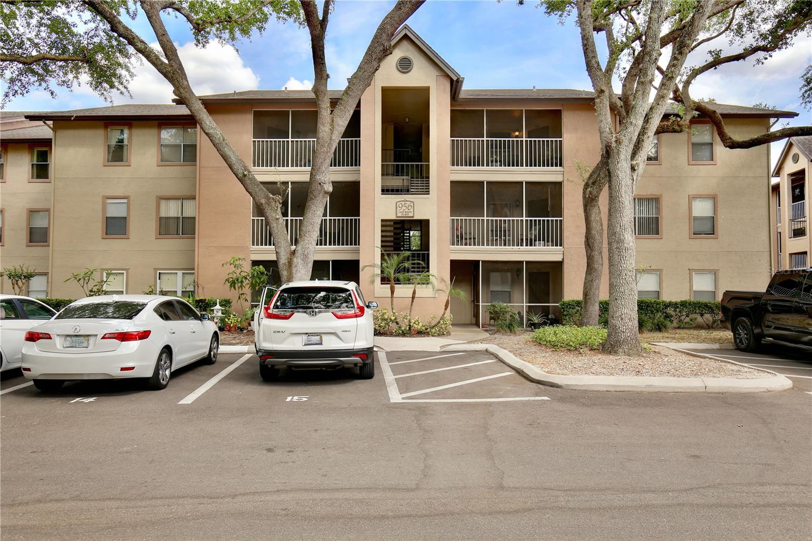 Welcome to your serene oasis! This inviting second floor condo beckons with its private screened balcony, where you can sip your morning coffee while basking in tranquil views of lush trees. Inside, discover an open floor plan adorned with wood laminate flooring and soothing neutral colors, creating a canvas ready for your personal touch. The living space, drenched in natural light with nature views, seamlessly merges into the dining area and kitchen—a perfect setup for entertaining or quiet evenings at home. The well appointed kitchen boasts elegant granite counters and a floor to ceiling pantry cabinet, ensuring every inch is utilized for efficiency. Two spacious bedrooms offer an exceptional retreat, each with an en suite bath for privacy and comfort. The primary bedroom features an expansive walk in closet and a bathroom equipped with a granite counter vanity and a rejuvenating tub/shower combo. The second bedroom provides ample storage with a walk in closet and access to the hallway bathroom offering another granite counter vanity and tub/shower combo. Convenience is paramount with an in-unit laundry room that includes a washer and dryer, plus a convenient closet for shoes and coats by the front door. The Landing Condominiums provides an idyllic setting with two swimming pools and a pet-friendly area for walking your furry companions. Situated between the vibrant areas of Altamonte and Wekiva Springs, enjoy proximity to top shopping, dining, and major thoroughfares like 434, 436, and I-4. Embrace the Florida lifestyle with weekend adventures kayaking at Wekiva Springs or browsing the Altamonte Mall. Immerse yourself in the 3D tour and seize the opportunity to make this lovely condo your new home. Call today to schedule your personal showing and step into a life of comfort and convenience! Please Note that only cash deals or non warrantable loans are allowed at this time.