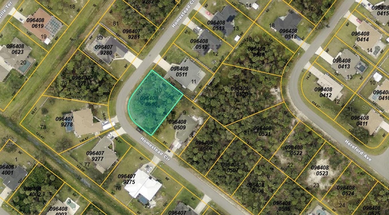OVERSIZED CORNER lot in the popular North Port area! NOT in a flood zone so when you build your Florida dream home, your lender will not require flood insurance! NOT in a designated scrub jay habitat either per City of North Port (Please reconfirm during due diligence to make sure nothing has changed). Electric service is available and well and septic will be required. This lot is located close to interstate I-75 for easy access to Ft Myers or Sarasota! Close to shopping, great restaurants, aquatic center, biking trails, parks and a short drive to area beaches! Don't let this great opportunity pass you by. Not ready to build? Invest in your future with this property!