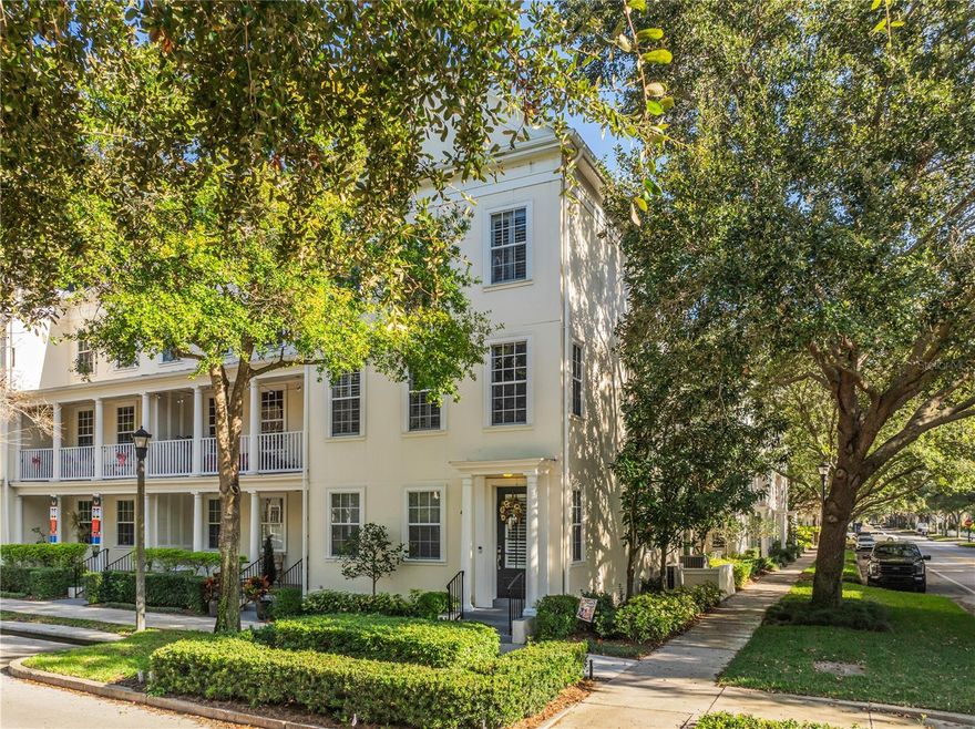 Beautifully renovated corner end-unit townhome with exceptional curb appeal, located in the heart of the highly sought-after Baldwin Park. This stunning three-story home includes 2 very spacious bedrooms PLUS a versatile office/den that can easily be used as a THIRD bedroom, along with a convenient half bath on the first floor.
The second level features a bright, open-concept layout perfect for entertaining, including a spacious living room, family room, eat-in kitchen, cozy reading nook, and an additional half bath for guests. The kitchen is truly a show stopper and a chef’s dream, with tons of cabinet and countertop space, a beautiful custom center island that allows for seating with tons of preparation space. 
On the third floor, both generously sized bedrooms feature private en-suite bathrooms, along with a laundry room for added convenience. Sellers spared no expense on the upgrades—everything has been completely renovated, from the flooring and kitchen to the primary bathroom that features a huge custom walk-in shower.  Additional highlights include elegant shutters throughout, custom closets in every bedroom, a 2-car garage enhanced with custom storage shelving ( BIG plus), newer appliances, water heater, toilets, HVAC lighting and more!

Nothing needs to be done—this home is truly MOVE-IN ready.
Enjoy maintenance-free living and all that Baldwin Park has to offer, including three resort-style clubhouses with pools, two fitness centers, playgrounds, parks, scenic lakes, and walking trails. Everything is conveniently located in walking or biking distance to Publix, top-rated schools (including Baldwin Park Elementary within walking distance), restaurants, shopping, and more! 
Easy living at its finest—this is a true MUST-SEE!