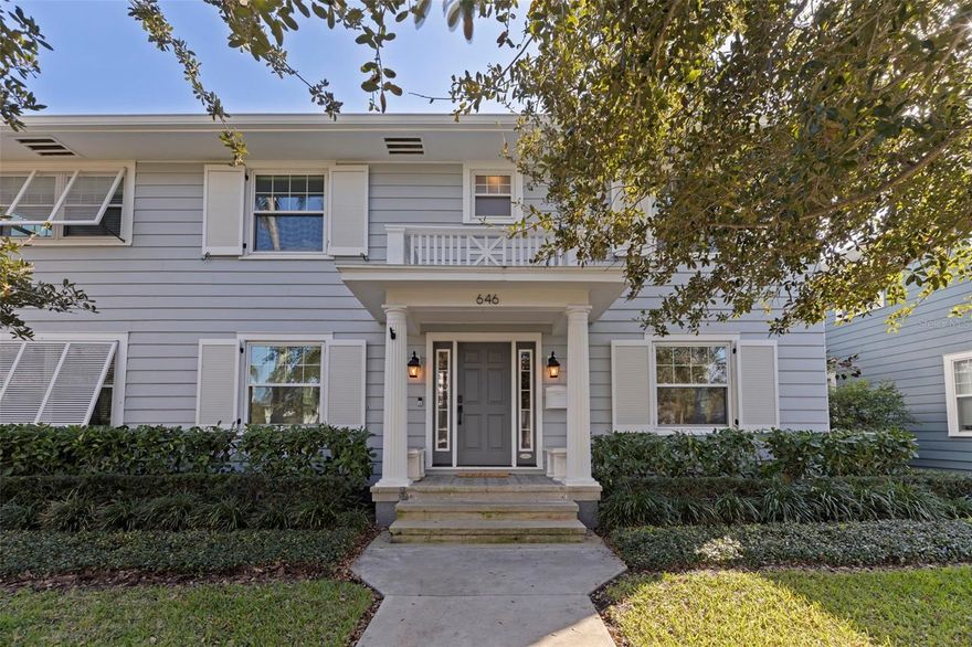 In St. Petersburg’s beloved Historic Old Northeast, where brick streets meet the shimmering waters of Tampa Bay and timeless architecture tells the story of the Sunshine City’s past, 646 17th Avenue NE stands as a beautiful example of classic Florida Colonial design blended seamlessly with modern livability. Just a few blocks from the waterfront park system and the gentle bay breezes that define this neighborhood, this 4-bedroom, 3.5-bath residence captures the essence of refined Old Northeast living.

Arriving along the charming brick-lined street, framed by mature royal palms and historic homes, the setting immediately feels both elegant and welcoming. The inviting front porch sets the tone — a place where mornings begin slowly and evenings end with conversation and coastal air. The home’s architecture feels grounded in tradition while thoughtfully refreshed for today.

Inside, the home’s character unfolds through refinished hardwood floors, the original staircase and period trim, and abundant natural light streaming through new impact-rated windows. Multiple sunrooms create warm, flexible spaces that feel connected to both the interior and the lush surroundings, offering quiet retreats for reading, working, or simply enjoying the rhythm of the day.

The heart of the home is a beautiful designer kitchen, where double-stacked, leathered Carrera marble countertops, a generous island, and Thermador and Bosch appliances invite both everyday cooking and memorable gatherings. The flow between kitchen, dining, and living spaces feels natural and comfortable — refined but never formal.

In the living room, a wood-burning fireplace anchors the space with warmth and authenticity, creating an atmosphere that feels equally suited for holiday gatherings or relaxed evenings at home.

Upstairs, all four bedrooms provide privacy and comfort, including a serene primary suite that feels tucked away from the world while still connected to the home’s historic character. The 3.5 bathrooms reflect thoughtful updates that respect the home’s architectural roots.

The backyard delivers the Florida lifestyle in full color. A heated saltwater pool and spa surrounded by a custom paver pool deck and tropical landscaping creates a private outdoor retreat. The 200-square-foot bonus room with full bath, attached to the two-car garage, offers flexible space for guests, a home office, or a relaxed poolside lounge.

The many updates and improvements such as the newer roof and A/C, and tankless gas water heater allow you to step directly into the Old Northeast lifestyle with ease and confidence.

Living here means being moments from downtown St. Petersburg, waterfront parks, coffee shops, galleries, and the vibrant energy that makes this neighborhood one of the most cherished in Tampa Bay.

Homes like this don’t just represent Historic Old Northeast living — they help define it. And helping people find their place in this extraordinary neighborhood is one of the great privileges of my work in our wonderful Sunshine City.