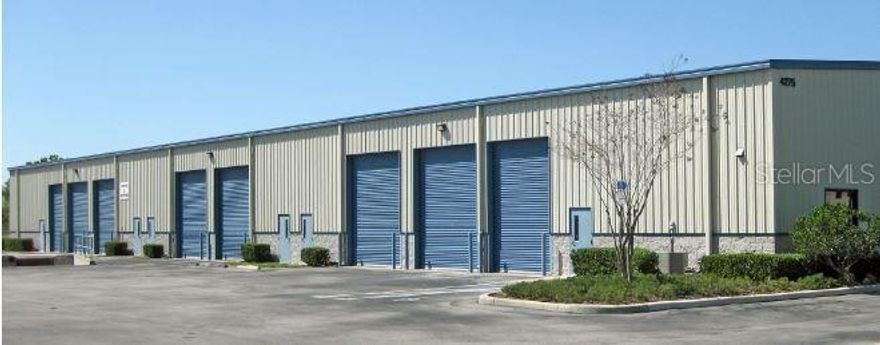 This highly sought-after area features this professionally managed super clean industrial warehouse/office/showroom. 2,160 sq ft of premium grade level office/warehouse. 132 +/- sqft of air conditioned office space with a single separate 43 sqft ADA restroom. 12x14 grade-level overhead doors, clear height 18-22 feet, skylights for natural light, Zoning: Light Industrial, I/4 Entrance ramp less than 1/4 mile, SR417 Green way 2.5 miles away, Signage visible from I-4, Frontage on Church St and N Elder Dr.