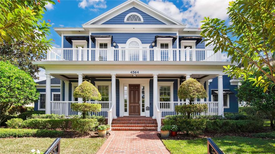 DISCOVER YOUR DREAM RESIDENCE ON THE PREMIER STREET IN BALDWIN PARK. Welcome to 4564 New Broad Street an elegant 5 bedroom, 5.5 bath, home with almost 6,000sqft of living area on the luxurious New Broad St in Baldwin Park. Built by master custom builder Cahill Homes, this home exudes traditional craftsmanship with exquisite millwork in every room! It’s the perfect home for relaxation and entertainment.
<br></br>
Upon entering, you’ll be greeted by a grand foyer that seamlessly blends into the living, dining, and kitchen areas. The kitchen features dual ovens, paneled appliances, granite countertops, and an island, ideal for culinary enthusiasts and gatherings alike. The inviting living space is adorned with large windows, allowing for an abundance of natural light and views of New Broad Park across the street. Step outback to your private pool and spa as well as a 4-person barrel sauna. Retreat to the spacious primary suite, complete with a walk-in closet and an en suite bathroom featuring dual sinks, a soaking tub, a separate shower. This house also features a secondary first floor suite with its own en suite bathroom perfect for guests.  Each additional bedroom is generously sized, providing comfort and privacy for family and guests.
<br></br>
Always dreamed of having a home with a grand staircase, well this home has three! The towering grand staircase in the foyer leads to the second floor where you’ll find three bedrooms, two full baths and a bonus room perfect for an office or game room. Two of the bedrooms lead out to a 37ft balcony that overlooks New Broad Park. Tucked away in the bonus room is a lounge behind a hidden door. This home puts the personal in personal training with the ultimate fully equipped home gym. Measuring 38x13ft even the gym wellness enthusiasts will never have to leave. Love movies or entertain during big games…take the back staircase to 8-person home theater with stadium seating, retractable projection screen and en suite bathroom.
<br></br>
Located just minutes from Baldwin Park’s charming shops, restaurants, and scenic parks, this property offers a vibrant lifestyle while maintaining a serene residential atmosphere.
<br></br>
Don’t miss the opportunity to make this exceptional home yours. Schedule your private showing today!