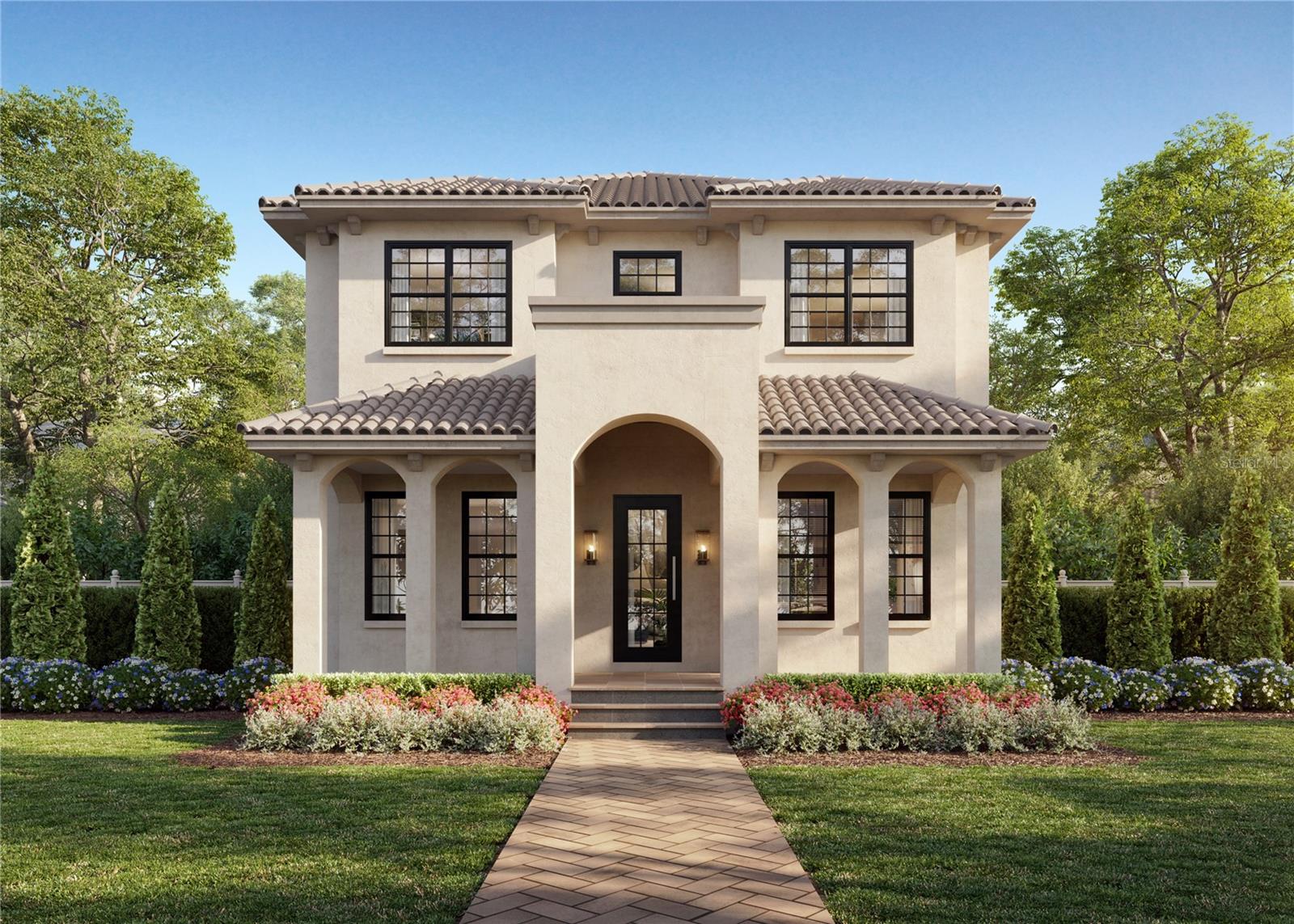 Under Construction. Welcome to Villa L’Arco Dorato — a modern Mediterranean retreat crafted by Bay to Bay Group in the heart of St. Petersburg. Imagined as a modern-day Italian villa, this Golden Arch residence evokes the romance of Northern Italy with sun-warmed stucco, graceful arches, and timeless artistry that transports you to the Mediterranean coast. Step inside to soaring ceilings, abundant natural light, and a seamless flow between the living room, dining area, and chef’s kitchen. Featuring stone countertops, gas range, and a walk-in pantry, the kitchen is designed for everything from quiet mornings to unforgettable gatherings. Downstairs you will find a guest bedroom with its own en-suite bath and upstairs you will find the primary suite which offers a private sanctuary with a spa-inspired bath, soaking tub, and custom finishes. Two additional bedrooms and beautifully appointed baths provide comfort for family and guests. A detached two-car garage complements the property, offering both convenience and additional storage. Mediterranean stucco, curated landscaping, and architectural elegance carry the home’s character inside and out, making everyday life feel like a Tuscan getaway. Schedule your private tour today and experience Villa L’Arco Dorato for yourself.