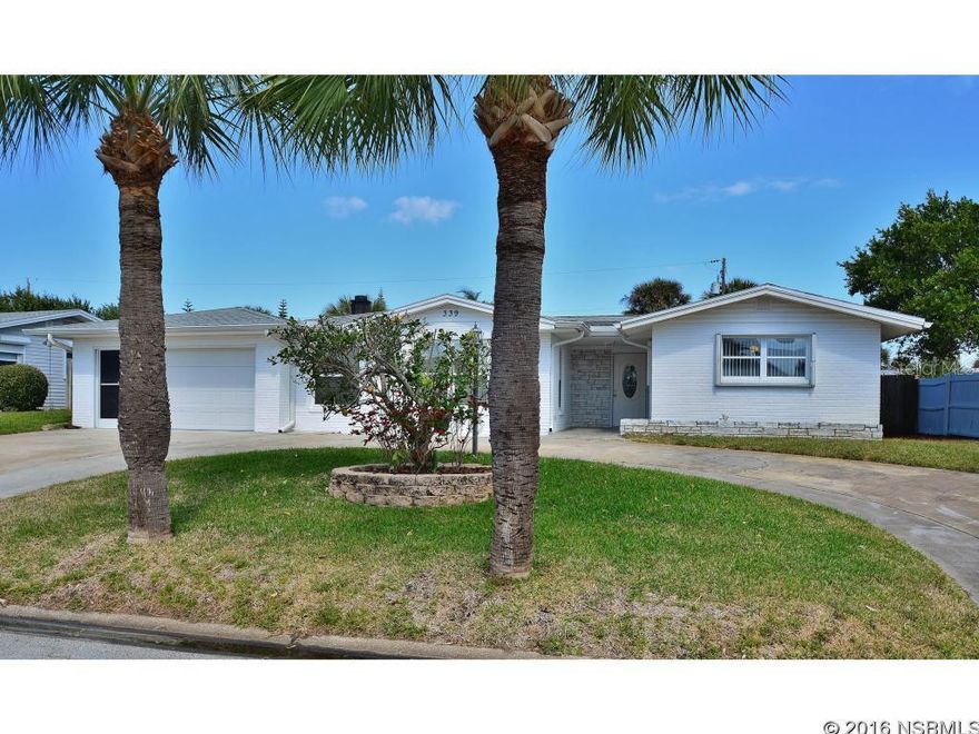 This 4 bedroom 2 bath well built Florida home is spacious, immaculate and within walking distance to the beach, restaurants, Publix supermarket and Seasbreeze High school. In fact, just park 4 cars if you wish in the huge garage and walk to Everything! Features are newer appliances in eat-in kitchen with wood cabinets & granite counters, also a 9x9 pantry. The open floor-plan has split bedrooms with a large bedroom on one side and 3 large bedrooms on the other wing separated by pocket doors. There are ceiling fans in all bedrooms and all have huge closets. What's more is that important updates in roof, water heater, interior and exterior paint, and AC. In addition there are double pane windows and accordion hurricane shutters plus the backyard has a picturesque patio, new utility shed and outdoor shower. The yard has a newly painted fence and there is room for a pool. This a true entertainment home whose circular driveway can accommodate 9 cars. ;Water: City