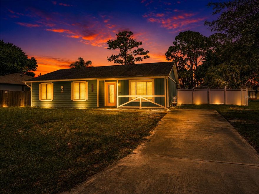 Welcome home to this absolutely enchanting 3 bedroom, 2 bath ranch-style retreat tucked away in the heart of beautiful Palm Bay! Bursting with charm and warmth, this move-in ready gem offers 1,188 sq ft of thoughtfully updated living space designed for comfort, relaxation, and making lifelong memories. From the moment you arrive, you’ll fall in love with the quaint character, fresh curb appeal, and inviting atmosphere that make this home truly special.

Step inside to discover luxury vinyl plank flooring flowing throughout, a beautifully updated kitchen complete with stainless steel appliances, stylishly renovated bathrooms, fresh interior and exterior paint, and a tankless water heater for modern convenience. Major updates have already been taken care of with a newer AC just 2 years old and a roof approximately 8 years old, giving peace of mind for years to come.

Out back, your own private Florida oasis awaits! Spend sunny afternoons splashing in the sparkling in-ground pool, hosting weekend barbecues, or simply unwinding under the stars in your peaceful backyard retreat. Also enjoy a large front and back yard with back yard fenced in for privacy and includes an extra storage shed!

Perfectly positioned in one of Palm Bay’s most convenient locations, this charming home places you close to everything families love. Enjoy nearby parks, playgrounds, walking trails, local restaurants, shopping, and everyday conveniences all just minutes away. Palm Bay is known for its family-friendly atmosphere, excellent outdoor recreation, and laid-back coastal lifestyle. Nature lovers will appreciate the easy access to fishing, boating, kayaking, and scenic preserves, while beach lovers are less than 10 miles from the breathtaking Space Coast shoreline. Plus, with quick access to major roadways, commuting to Melbourne, Orlando, or the Space Coast is a breeze.

Whether you’re searching for your forever home, a cozy vacation getaway, or the perfect place to raise a family, this adorable Palm Bay treasure offers the ideal blend of charm, comfort, and Florida living. Come experience the magic of this quaint pool home for yourself!