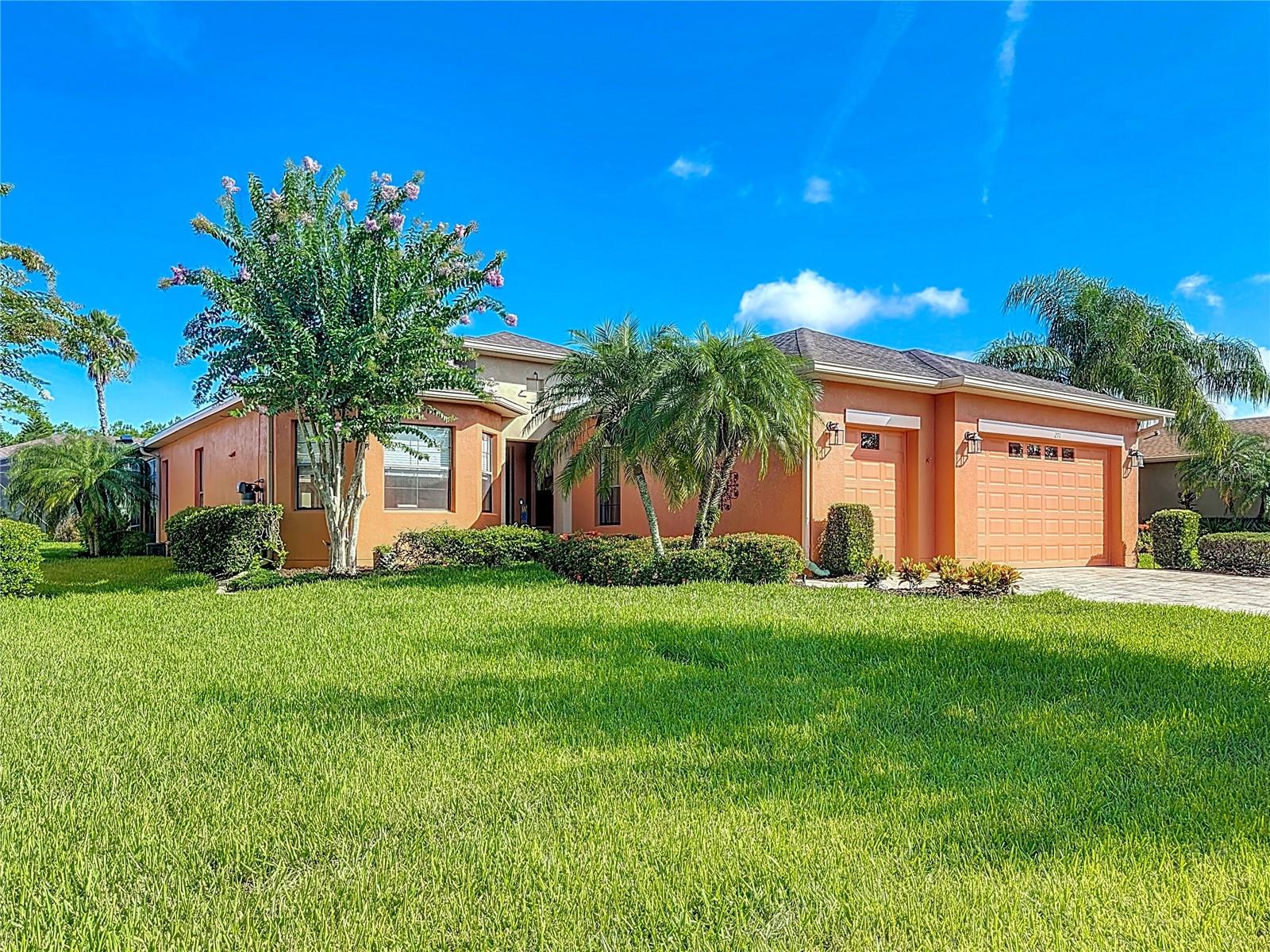 STUNNING & IMMACULATE expanded BOCA RATON model in the Valencia subdivision of Solivita with plenty of AMBIENT LIGHT. Wonderful OPEN FLOOR PLAN & great for entertaining! **See the FULL LENGTH VIDEO on Tour Link 1. ** Roof new in 5/2024. 4 Ton HVAC new in 1/25 with transferrable 9 YEAR PARTS & LABOR WARRANTY, Upgraded WIRELESS THERMOSTAT, UV LIGHT & DEHUMIDIFIER. Hot Water Heater new in 2024. 8' DOORS, ROUNDED CORNERS & 5 1/2" BASEBOARDS throughout. 32" POLISHED PORCELAIN TILE in main living areas with carpet in bedrooms, den & hobby room. Kitchen features Corian counters, 42" upper cabinets with Crown Molding, pull-out drawers in lower cabinets, Stainless Steel LG SLIDE-IN Convection RANGE with TOUCH-GLASS LIGHTING & LG Refrigerator with SEE-THROUGH GLASS door both new in 2024, Samsung microwave & dishwasher, pantry, recessed lights & Breakfast Nook w/ BAY WINDOW. Primary Bedroom has a LARGE WALK IN CLOSET. The Bathroom has a Corian counter with RAISED VANITY w/ DUAL SINKS & a WALK IN SHOWER with bench. There is a separate den plus a FLEX ROOM with access into the garage. Laundry Room has a wash basin. Relax in your ENCLOSED LANAI w/ AC under builder's roof with DOUBLE PANE GLASS windows and SOLAR SHADES. The floor is TILED. Enjoy the LARGE EXTENDED & SCREENED lanai for entertaining and grilling. There is a WHOLE HOUSE WATER TREATMENT system. EXTENSIVE LANDSCAPING was upgraded in front & back of the property in 7/2025. FULL 2 CAR GARAGE PLUS GOLF CART GARAGE with OVERHEAD STORAGE RACKS.
***Solivita is an active adult 55+ community located in Kissimmee, Florida. It is approximately 50 minutes from Disney World & the Orlando International Airport. Solivita has a total of 5,470 homes. Approximately 10,000 - 11,000 people live in Solivita during the winter while approximately 7,500 live in Solivita during the summer. Enjoy your active years in this piece of paradise. Solivita's amenities include: - a manicured SOFTBALL diamond & field - 36 holes of CHAMPIONSHIP GOLF that can be played by joining the Stonegate Golf Club or paying as you go - 2 STATE of the Art AMENITY centers with updated exercise equipment, yoga studio & meeting rooms - 3 restaurants - 14 HEATED POOLS - 17 PICKLEBALL courts - 9 TENNIS courts - 4 BOCCE BALL courts - 4 SHUFFLEBOARD courts - 3 HORSESHOE pits - a BILLIARDS room - miles of bike paths - 2 DOG PARKS (Small & Large Dogs) - Corn Hole - Tot Lot PLAYGROUND - COMMUNITY GARDEN - over 250 resident clubs. The HOA: - maintains the LANDSCAPING & IRRIGATION systems in the common areas as well as at individual homesites - maintains the roads throughout the community - PROVIDES SECURITY with gate guards and mobile patrols including the Polk County Sheriff - allows AUTOMATED GATE ACCESS for residents via license plate readers - provides residents with Fiber Optic Internet & TV service.***Poinciana Lakes Plaza is a MAJOR NEW SHOPPING CENTER that opened directly across from the Solivita Main Gate in Summer of 2024. It features Sprouts Grocery, TJ MAXX, Ross, Burlington, Rack Room Shoes, 5 Below, Ulta, Outback, First Watch, 5 Guys, Urgent Care, Dentist, TD Bank, Petco & Hair Cuttery PLUS MORE TO COME.*** This home has all the bells and whistles. SEE IT TODAY and make it your NEW HOME!