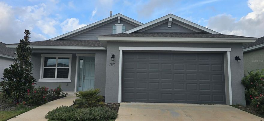 Spacious 3 bed, 2 bath home in Calesa Township.  Large 2-car attached garage.  New luxury plank flooring throughout.  Open kitchen concept overlooking dining and living area.  Stainless steel appliances in kitchen.  Separate laundry room with washer and dryer.  Primary bath has walk-in shower.  Screened patio in back of home.  Community amenities include a pool, playground, and basketball courts.