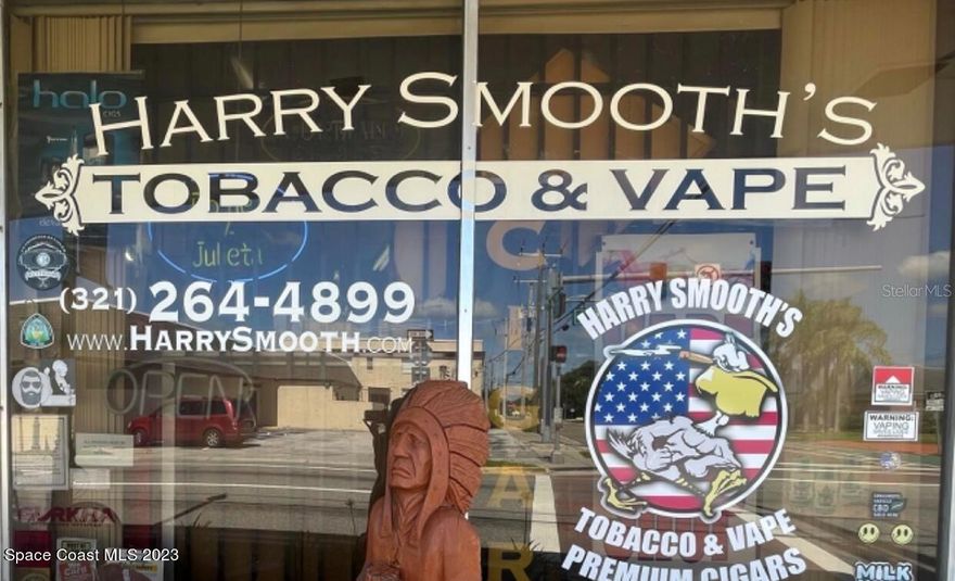 TOBACCO & FINE CIGARS SHOP – BUSINESS ONLY ** PRICE IMPROVEMENT OF $50K ** MOTIVATED SELLER  ** BUILDING DOES NOT CONVEY **
Historic Downtown Titusville
An incredible opportunity to acquire an established business with nearly two decades of success and a devoted local and international customer base. Located on bustling Main Street in the heart of Historic Downtown Titusville, this shop is known worldwide and highly rated, with multiple accolades:
* Ranked #1 in Central Florida (2008)
* Ranked Top 5 for five consecutive years
* 5-star ratings from loyal clientele, including locals, snowbirds, and visitors
Highlights:
* The only Spanish Cedar Walk-In Humidor in Florida (15’ x 4.25’), valued at $35K – moveable in sections
* Strong reputation for quality and integrity – veteran-owned, known for sending cigar care packages to U.S. troops
* Loyal customer base built over almost 20 years
* 12 security cameras for peace of mind
* New AC system engineered specifically for optimal cigar room climate control
* Low rent with the option to expand by adding a smoking lounge
* Current advertising channels already in place for steady marketing exposure
* Owner willing to assist during transition period
* Possible owner financing – contact agent for terms
Future Growth Potential:?If Amendment 3 passes, a new owner will have the option to expand into additional product lines, creating even more opportunity.
This is a rare chance to step into a thriving, well-loved business with an outstanding reputation and room to grow.