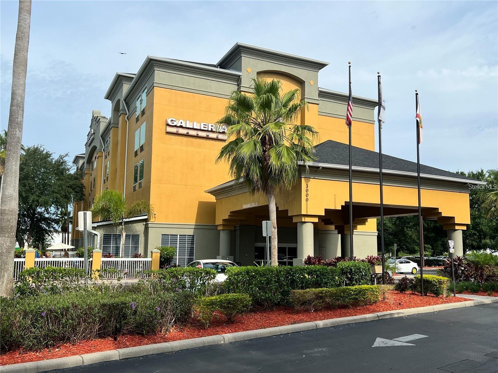 INVESTOR ALERT- Completely remodeled condo-hotel unit in the Galleria Palms located close to parks, dining and entertainment with easy access to major highways. This suite features over $17,000 in renovations with 2 queen beds, upgraded with crown molding, new tile flooring throughout, new paint, lighting, artwork, furnishings, wall-mounted 49in flat screen TV, granite vanity with microwave, mini-fridge, coffee maker, wet bar, upgraded wi-fi, iron/ironing board and USB ports in the lighting fixtures all for your convenience. Bathroom offers dual sinks with granite counters. Complimentary shuttle service to parks and a hot breakfast served daily in lobby. Newer roof, windows and A/C units have all been recently installed making The Galleria Palms the perfect opportunity to be your 1st investment or add to your current portfolio as a turn-key suite. Take a swim in the pool and relax on sun deck! This condo-hotel offers investors the perfect combination of hassle free investment and a wonderful place to stay while in the Orlando area. There is a full-time property management company. *Owners cannot occupy longer than 14 days at any one stay. The unit cannot be removed from the onsite rental program.