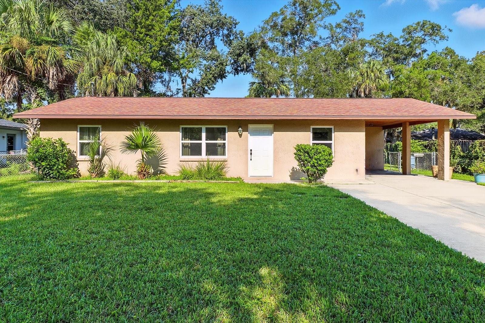 INDULGE THE ADVENTUROUS SPIRIT! …This 3 bed/1 bath home is the ideal place to LIVE LIFE ON A PERPETUAL STAYCATION. Located on a quiet cul-de-sac, JUST OUTSIDE the city limits of Crystal River, The HOME of the MANATEE, this Florida classic could not be in a better spot, especially when scallop & manatee seasons roll around. For the enthusiast who enjoys a good scalloping adventure from July to September or the wildlife explorer who wants to SWIM WITH THE MANATEES during the peak manatee months of December to February, you may have just found a little bit of heaven on earth. NO HOA OR DEED RESTRICTIONS AND SHORT-TERM RENTALS (VRBO & AIRBNB) ARE ALLOWED! The 1048sqft of living space is both spaciously functional & comfortable, while newly replaced big-ticket items allow you the freedom to enjoy the home & outdoors without the burden of costly repairs. COMPLETED IN 2023-NEW OWENS CORNING DURATION DESIGNER ROOF, NEW MI ARGON WINDOWS, NEW EXTERIOR DOORS with frames and a FRESHLY PAINTED INTERIOR. RHEEM HVAC in 2018 and Slider in 2016. Ceramic tile throughout and an indoor laundry room are convenient. A large, screened rear porch and a fully fenced backyard for privacy are a plus! Plenty of room for a pool! Finishing touches await your imagination to make it your own. Plenty of time to let your creativity flow, while you enjoy hiking the various trailheads and viewing all the wildlife along the 20 miles of coastline at the Crystal River Preserve State Park that is just a mile away at the end of W State Park St. Perfectly located ½ mile off US HWY 19 for shopping, waterfront dining and anything and everything water… so don't forget your boat! A public boat launch directly into Kings Bay is only 4 minutes away. No boat, no worries! A kayak or canoe will do. The Mullet Hole Kayak Launch is only 3 minutes up the street. Only 4 miles to Fort Island Trail, which has a beautiful, scenic 14-minute drive to the Beach, Fishing Pier & Boat Launch to The Gulf. Also 3 miles away from Three Sisters/Hunter Springs and The Crystal River. A FREE 1 year HOME WARRANTY is OFFERED as a GIFT to the BUYER!