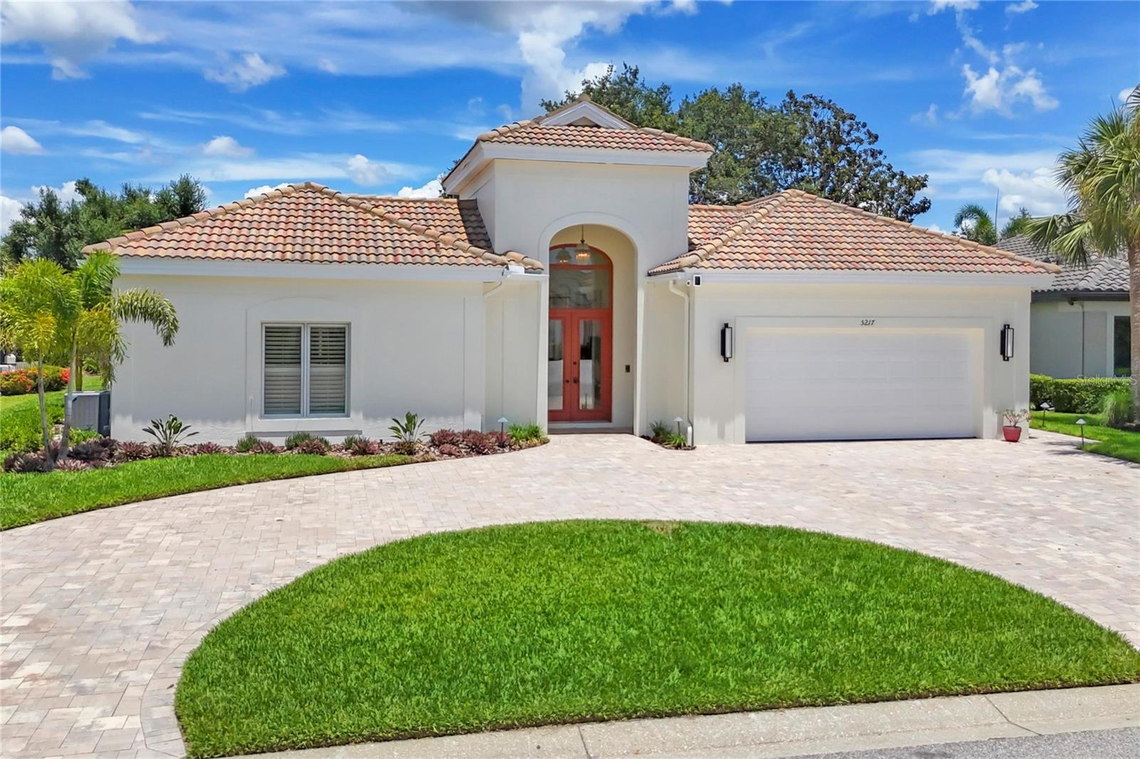 This beautifully updated courtyard home reflects pride in ownership and quality throughout. Large porcelain tile throughout the home with modern lighting, granite countertops and top of the line appliances are just a few things that you will appreciate. The Casita style space is perfect for those looking for a home office or separate in law suite complete with wet bar. This is an amazing opportunity to live in the gated community of Rosedale Golf and Country Club. NO CDD FEES! NO MANDATORY MEMBERSHIPS! Enjoy the newly renovated clubhouse, 18-hole championship golf course, 5 Har-Tru lighted tennis courts, state of the art fitness center, Jr. Olympic pool and full calendar of events and activities. The location of this community is convenient to the UTC Mall, I-75, Sarasota/Bradenton Airport, award winning restaurants, beaches, sporting events, theaters, and much more. Call today for a private showing!