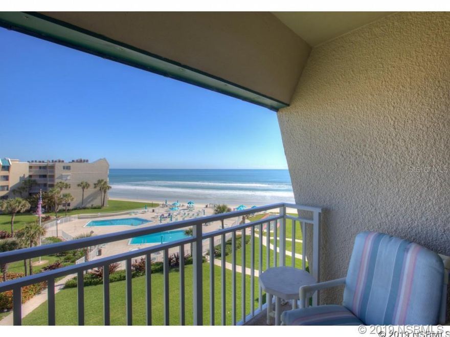 Direct Ocean Front 5th floor unit with amazing views of the Atlantic Ocean, 
This condo has a full kitchen, two bathrooms, bedroom and two living rooms of which one has privacy blinds that allow it to be a seperate sleeping area where you can wake up to ocean views sleeping in the brand new queen size murphy bed. In unit washer and dryer, fully equipped kitchen, Everything you need to enjoy a relaxing beach getaway.  Elevators make the upper floors easily accessible. 
Individual, in unit, dedicated and secured Wi-Fi supplied by Spectrum Cable
The courtyard features:
 1 pool which is heated during cooler weather.
A large landscaped patio area furnished with plenty of tables and lounge chairs for relaxing by the ocean;
 Two oceanfront shuffleboard courts. During the winter months, seasonal guests organize team matches.
Two poolside guest bathrooms.
 Stairs providing easy access to the beach.
 
Additional shuffleboard courts are located near the Office.
The Errol Clubhouse is available for planned seasonal activities. It features a large indoor gathering area, a full kitchen and restrooms.
For those interested, the winter social program, organized by volunteers, consists of various social opportunities and activities including shuffleboard, tennis, golf, bicycling, bingo, bridge, card games, exercise classes, crafts and much more.
Luggage carts are provided for your convenience. 
Bicycles, kayaks and fishing gear are all available for rent nearby. ;CleaningFee: 150