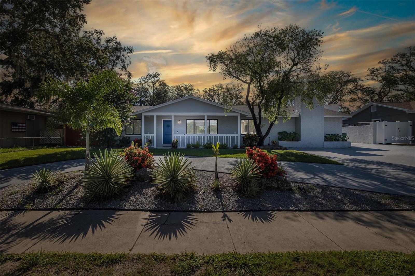 This stunning pool home is sure to take your breath away! Fully furnished, it features 5 bedrooms and 3 full bathrooms, including two master suites—one on each side of the house—both with private en-suites. The split bedroom layout provides plenty of space for your family or guests. Step through the front door into a spacious Great Room that combines the Living Room, Dining Room, and Kitchen. The astonishing kitchen is equipped with stainless steel appliances, granite countertops, and a cozy coffee nook. Sliding glass doors open to a pool deck that's ideal for relaxing by the water. The fully fenced backyard includes a storage shed for added convenience. Both master bedrooms provide direct access to the pool deck and backyard. Currently listed on Airbnb as a short-term rental, this property boasts impressive returns. Whether you choose to keep it as a rental or make it your own, this Tampa Bay gem is a must-see. Philippe Park is just steps away, offering stunning grounds and a boat launch. Schedule a showing today!