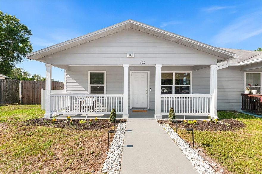 Move-in ready and beautifully updated, this Lakeland attached home is tucked away on a quiet cul-de-sac and welcomes you with a charming front porch and fresh landscaping. Inside, you’ll find a thoughtfully designed open floor plan highlighted by large ceramic tile flooring throughout the main living areas, creating a clean and cohesive feel.



The upgraded kitchen is both stylish and functional, featuring white shaker cabinetry, granite countertops, new appliances, a convenient breakfast bar, and an interior laundry area complete with a new washer and dryer. The spacious primary suite offers a relaxing retreat with a beautifully updated en-suite bath, including a new vanity and a walk-in shower.



Additional improvements include fresh interior paint, all new windows and sills, and ceiling fans in every room for added comfort. Step outside to enjoy the patio space and fully fenced backyard, complete with a large shed—perfect for tools, hobbies, or extra storage.



Major updates such as a new AC system, new gutters, updated landscaping, and new appliances provide peace of mind for years to come. This home combines modern updates with everyday functionality. Schedule your private showing today!