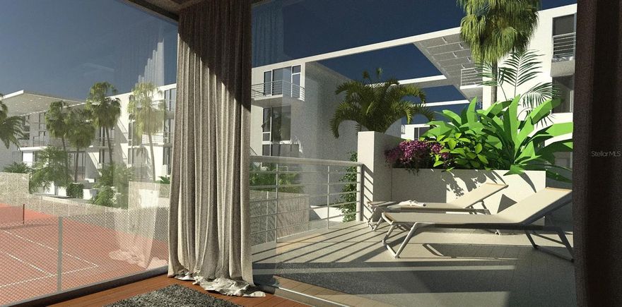 Under Construction. Experience refined luxury living at Bath & Racquet Residences, where modern elegance meets Sarasota’s storied legacy. This beautifully designed two bed 2.5-bath duplex residence features floor-to-ceiling windows, custom Italian cabinetry, quartz countertops, premium Bosch appliances, and a large outdoor patio overlooking the tennis courts.  

Beyond your doorstep, enjoy an unparalleled collection of resort-style amenities. The community and club feature a private pool, expansive two-acre park, dog park, playground, and a scenic 1-kilometer walking trail—perfect for an active outdoor lifestyle. Sports and wellness enthusiasts will appreciate 13 tennis courts, 2 pickleball courts, 4 padel courts, a resort-style club pool, on-site restaurant, state-of-the-art fitness center, and a full-service wellness spa.

Located just 4 miles from the world-famous Siesta Key beaches and 3 miles from vibrant Downtown Sarasota, this address offers the perfect blend of luxury, convenience, and coastal sophistication.

Bath & Racquet Residences presents a unique opportunity for both full-time residents and investors, with short-term rentals permitted (7-night minimum), offering flexibility and income potential.

Under the guidance of Tommy Haas, former World No. 2 and official club ambassador, this iconic redevelopment reimagines the historic Bath & Racquet Club, originally founded in 1969. Once the home court of tennis legends such as Chris Evert and Martina Navratilova, the property now enters a new era—honoring its rich heritage while embracing modern elegance, wellness, and active living.

Designed by Halflants + Pichette Architects, Bath & Racquet Residences and Club presents 256 luxury condominiums with low HOA fees.