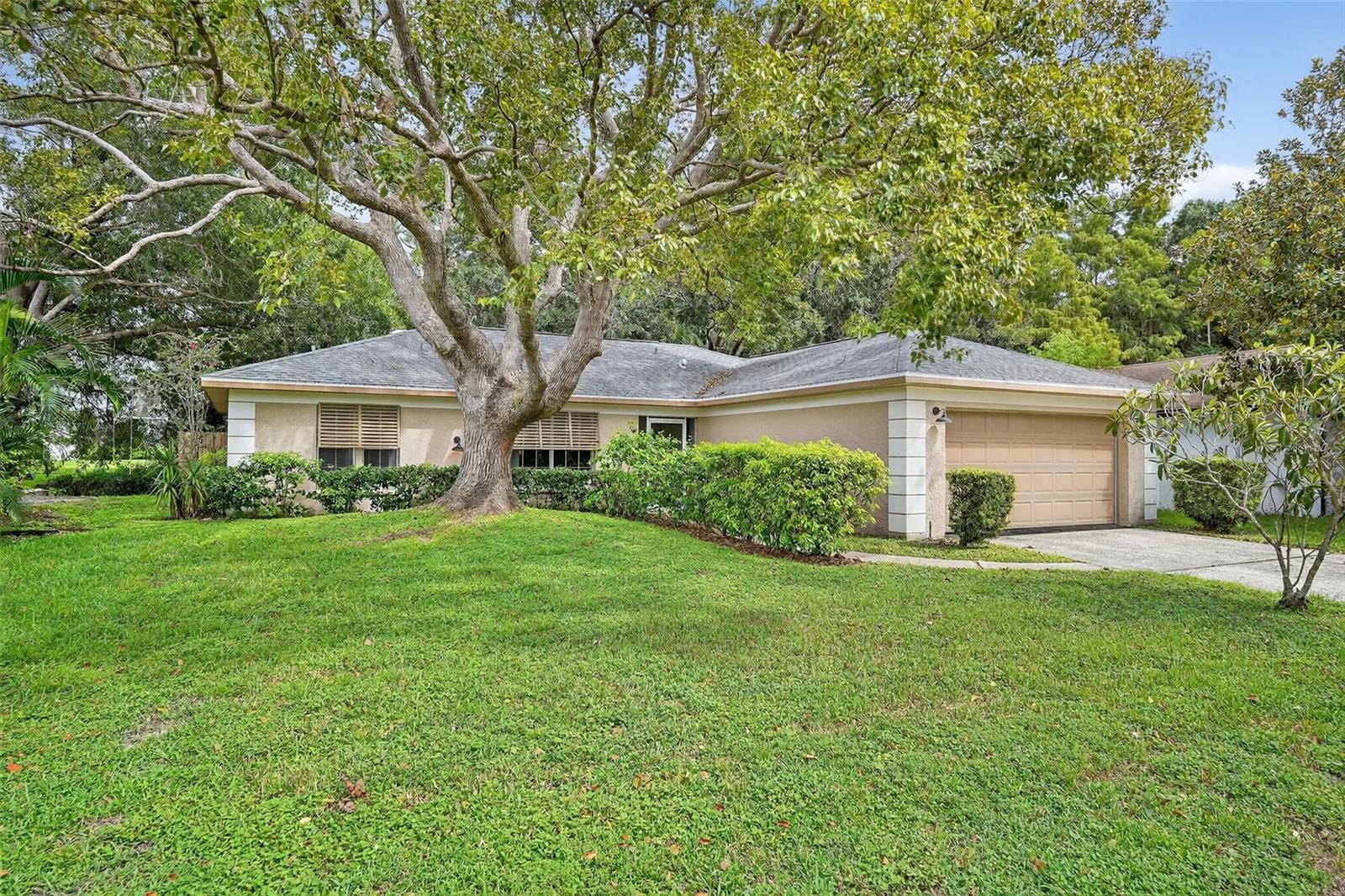 Highly Motivated Seller! Â Welcome home to this well-maintained Arthur Ruttenberg built home offering a spacious layout with a split floor plan.
As you drive through the neighborhood, you'll quickly understand why homeowners love living here. From the club house to the gorgeous community pool, this community offers both charm and lifestyle while maintaining a low HOA and no CDD.
Arriving at the property, you'll be greeted by mature Oak trees adorning one of the few lots with no rear neighbors. The yard has a privacy fence with all new posts, perfect for enjoying outdoor gatherings, pets, or simply relaxing in your own retreat.
Step inside to a tastefully updated kitchen which was completely updated in 2023 with marble countertops, shaker style cabinets, stainless steel appliances and a Krauss stainless steel farmhouse sink. A cozy fireplace completes the living space, perfect for enjoying a quiet evening or entertaining guests.
The master suite boasts an upgraded ensuite and spacious walk-in closet. Both bathrooms feature matching marble countertops, Swiss Madison vessel sinks, and waterfall faucets, creating spa-like feel.
Major systems are in great condition with a roof (2020), HVAC (compressor and handler Dec 2024), and hot water heater(2019) providing peace of mind. The location is second to none- just minutes from shopping, dining, medical facilities, and highly rated schools. Schedule your tour today!
