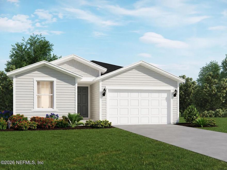 Brand new, energy-efficient home available! Looking for a new home in Palm Coast, FL? The Davenport floorplan offers a spacious layout with 4 bedrooms, 3 bathrooms. Enjoy a chef inspired kitchen with a large work island that overlooks the dining, great room and covered lanai. Colbert Landings offers single-family homes in the highly desirable city of Palm Coast. Located less than three miles from Flagler Beach, this community is just a 10-minute bike ride from beaches and fun waterfront restaurants. Residents will enjoy access to community amenities including a pool, cabana, and pickleball courts, as well as convenient access to Palm Coast trails at the front of the community.  Each of our homes is built with innovative, energy-efficient features designed to help you enjoy more savings, better health, real comfort and peace of mind.