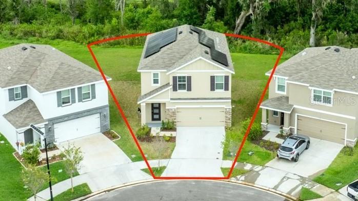 The lease includes solar panels, and Tesla Charging station - Level 2 Charging which can lead to significant savings on your electricity bills—potentially over $200 per month. These panels contribute to a more sustainable lifestyle while providing considerable financial benefits.
Live Large for Less. A property that offers exceptional value. Amazing opportunity to rent in North Park Isle, a distinguished new community of homes located in the heart of Plant City. Residents of North Park Isle enjoy access to an array of resort-style amenities designed for leisure and recreation. Facilities include a pickleball court, a basketball court, a playground, and a sparkling pool with a cabana. For outdoor enthusiasts, a kayak launch provides convenient access to one of the community's larger lakes.
This meticulously maintained residence features five spacious bedrooms and three full bathrooms with one bedroom located on the main floor with full bathroom access, making it an excellent choice for families or individuals who value space for hosting and entertaining. Equipped with a solar panel system, you'll save money on your energy bills.
The thoughtfully designed upstairs loft adds versatility, serving as a game room, home office, or personal retreat. With a two-car garage and situated on a tranquil cul-de-sac with no rear neighbors, this home offers an unmatched level of privacy and serenity.
The kitchen is designed for culinary enthusiasts, featuring elegant shaker-style cabinets, premium granite countertops, and stainless-steel appliances. Modern LED lighting enhances the kitchen's ambiance, creating a warm and inviting atmosphere.
This home is equipped with state-of-the-art features that enhance modern living, including a comprehensive solar panel system, a Tesla charging station, and a whole-house water softener. Notably, the solar panel system is included at no additional cost, allowing for significant annual savings on energy bills—an excellent opportunity for those interested in sustainable living.
The property is conveniently located less than one mile from the local hospital and supermarket, and it is strategically positioned between Lakeland, Tampa, and Orlando. This is a rare opportunity to acquire a residence that combines eco-friendly living with affordability and convenience.
APPLICANT CHARGES: Application Fee: $75 each adult, 18 years of age and older (non-refundable). Security Deposit: Equal to one month’s rent on approved credit. Pet Fee if applicable (non-refundable) $350 each pet.