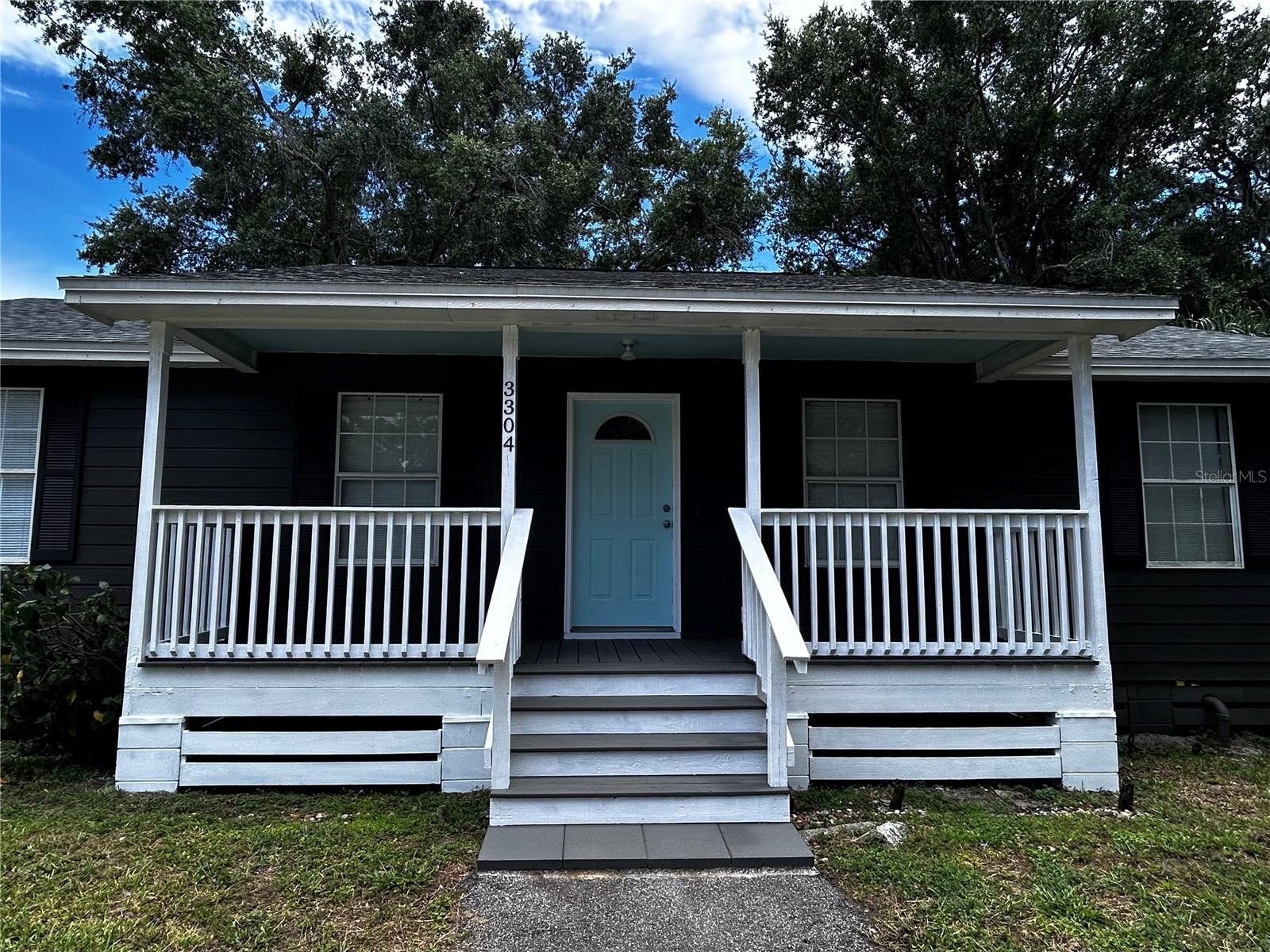 3304 Dew Berry Ave sits on a quiet corner lot with surprisingly convenient access to SR429 less than a mile away. Wolf Lake Elementary, Wolf Lake Middle, and Apopka High School districts. Short drive to Downtown Mt. Dora. This split floor plan home has 4 bedrooms, 2 full bathrooms within 1152 square feet. Great layout with lots of natural light and good use of space. New Roof in 2022. New HVAC in 2020. Fresh Exterior paint in 2020, original fiber cement siding in great shape. Both bathrooms were fully gutted and remodeled with subfloor repairs, new tile, new tubs & surrounds, new toilets, & vanities in 2020, plus tile flooring in kitchen and laundry areas installed at the same time. New water heater 2020. New rear deck and stairs (on original concrete block foundation piers) in 2020. New front stairs, porch posts, and deck repairs in 2020, front porch deck and exterior doors freshly repainted/stained in 2025. New LVP in living and dining rooms in 2023, glue-down vinyl in hall and bedrooms from 2020. New refrigerator 2023. All interior walls, doors, and trim freshly painted 2025. All new window blinds 2025. The large backyard is accessible from the side street if parking or a backyard carport are desired. Plenty of room for a large deck, carport, pool, or combination of a few. Rear fence replaced in 2022 after Hurrican Ian took out the last one. This is a very solid home that has just hit its 25th birthday, while all of the big-ticket items have been taken care of in the last 3-5 years. Absolutely nothing is needed to move right in, while the upgrade options are endless inside and out depending on what you decide to do with this home. It is in Unincorporated Orange County with no HOA, while water service is from nearby City of Apopka (no well to maintain!). Septic tank is located in the front yard, about 8' out from the primary bedroom window, drain field is in the side yard near the AC. It was pumped in 2023 for maintenance. Due to county trash pickup and septic tank, water bill is very low without sewer, reclaimed water, or trash included. Schedule your showing today to see if this home is the one for you!