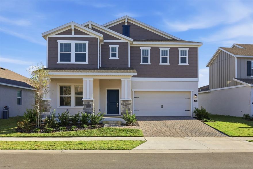 Welcome to 694 Peroni Avenue in the sought-after Rivington community of DeBary!
The Allison II floor plan combines modern elegance with functional design. The first floor offers an open-concept layout featuring a spacious chef-inspired kitchen, dining area, and family room—perfect for both entertaining and everyday living. A versatile flex space provides the ideal setting for a home office or study, while the covered rear lanai invites you to enjoy peaceful outdoor moments.

Upstairs, all four bedrooms are thoughtfully positioned for privacy, including the luxurious owner’s suite complete with an en-suite bath and a walk-in closet that will delight any fashion enthusiast. Additional highlights include a two-car garage and Lennar’s signature Everything’s Included® package—featuring quartz countertops, stainless steel appliances, window blinds, and more, all included in the price of your home.

Residents of Rivington enjoy resort-style amenities, including a sparkling swimming pool, clubhouse, and playground. Located just minutes from Gemini Springs Park, the SunRail Station, and major highways I-4 and US-17/92, this community offers easy access to Orlando, Sanford, and Daytona Beach.

Experience the lifestyle you’ve been waiting for—schedule your private tour of this stunning home today!