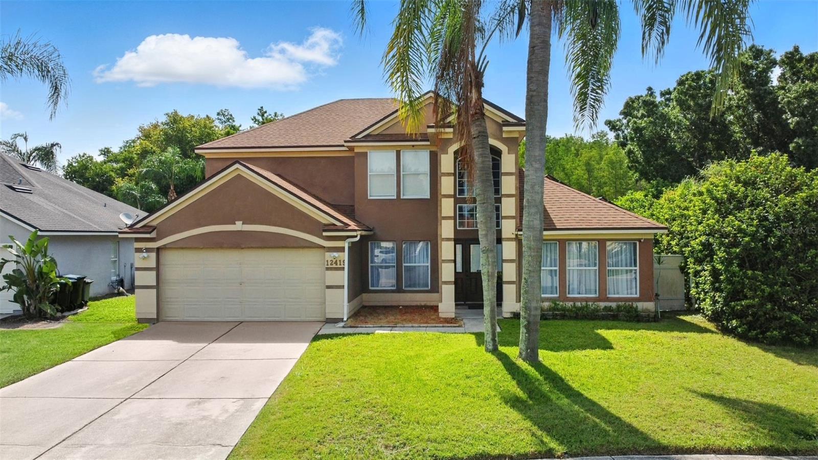 Welcome to this spacious and beautifully pool home featuring 4 bedrooms, 3 full bathrooms and 2,290 sqft of living space, perfectly designed for comfort and functionality . Located on a generous conservation lot, this home offers peaceful natural views and enhanced privacy with no rear neighbors. The primary bedroom is conveniently located on the first floor, along with a dedicated home office, ideal for remote work or a quiet study space. Upstairs you'll find three additional bedrooms and another full bathroom, providing privacy and space for family or guests. The open floor plan offers great flow for everyday living. The layout flows seamlessly from the living areas to the kitchen and out to the pool, making it perfect for entertaining. Enjoy peace of mind with major updates including a roof replaced in 2016 and a brand-new water heater installed in 2025. Step outside to your private backyard oasis with a sparkling pool and plenty of space for outdoor gatherings, gardening, or simply relaxing. The home is located in peaceful and quiet neighborhood with Excellent School Zone. Easy access to Highway 417, 528, shopping centers, restaurants, Lake Nona, Valencia College, UCF Medical Campus Hospital and more. Don’t miss this incredible opportunity—schedule your showing today!