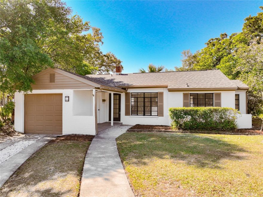 Move-in ready, beautifully updated and cozy 3-bedroom, 2-bath home with no HOA, offering 1,686 sqft of living space, a 1-car garage, and a huge private backyard, ideally located just minutes from Downtown Orlando. Property highlights include a NEW roof (2024), AC (2025), water heater (2018), updated electrical panel, and an updated garage door with motor. Inside you will find an open floor plan with new ceiling fans, luxury vinyl flooring throughout, and a bright layout with great natural light. The primary bedroom includes two separate closets providing ample storage space. The kitchen has been fully renovated with new cabinetry, quartz countertops, subway tile backsplash, and brand-new stainless steel appliances including range, microwave, and dishwasher. There is also a new sliding door leading to the backyard. Step outside to a huge fenced yard with mature trees providing shade and privacy, plus a detached storage shed ideal for tools, equipment, or additional storage. Location is a major highlight, conveniently located approximately 10–15 minutes to Downtown Orlando and the Central Business District, with easy access to I-4 and 408, about 20–25 minutes to Universal Studios, 25–30 minutes to Walt Disney World, and 15–20 minutes to Orlando International Airport, also close to Valencia College, UCF, shopping, dining, and everyday conveniences. This home offers a rare combination of condition, space, location, and flexibility, making it a great opportunity for buyers looking for value in today’s market.