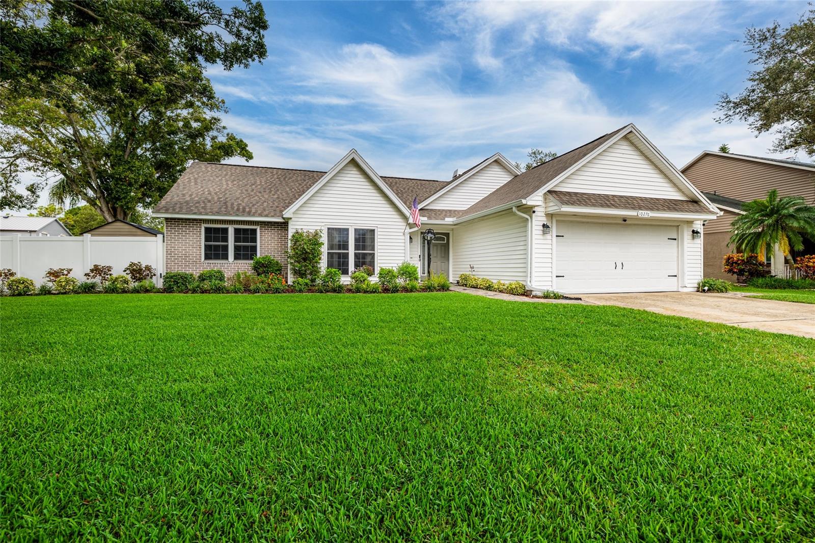 Welcome to this beautifully updated and maintained 3 bedroom, 2 bath, 2 car garage POOL home in the desirable Willow Pond community. This picture perfect home sits on a huge corner lot and the large backyard overlooks the pond. The layout of this home has been thoughtfully designed and many details to enjoy like the stunning fireplace in the living room. This is the perfect home for families or individuals looking for space, convenience and the ultimate backyard space for entertaining. The updated kitchen is a cooks dream come true with ample storage and space for preparing meals. The primary bathroom offers all the bells and whistles with a huge tub to soak away the days stress. Step outside into the backyard where the ultimate oasis awaits. A gorgeous pool overlooks the tranquil pond and the large patio perfect for grilling out and soaking up some Florida sunshine. Located minutes from shopping, restaurants and the areas top schools. Additional features to note on this home is a new roof, newer electrical panel, irrigation system with wifi capability, new gutters, vanity upgrades, stainless steel appliances, newly updated pool and more. This is a home you do not want to miss because it checks all the boxes and all you need to do is say yes to the address! Call today for your private showing before it is too late!