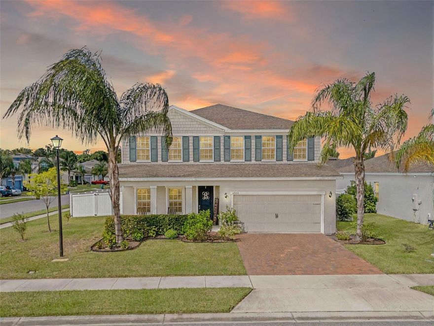 Save Big: 1% lender credit (based on loan amount) toward closing costs or rate buy-down with seller’s preferred lender. Ask for details!
Welcome to a beautifully upgraded two-story home in the sought-after gated community of Kensington Reserve. Built in 2021, this spacious residence offers 2,780 square feet of modern living, sitting proudly on a prime corner lot with a massive backyard—an ideal canvas for entertaining, gardening, or your dream pool.
Inside, the layout is designed for both comfort and function. The main floor features a dedicated home office, while upstairs you'll find all four bedrooms plus a versatile loft—great for a second living area, game room, or cozy movie nights.
The open-concept kitchen, dining, and living spaces are filled with natural light, creating a welcoming environment for both daily life and gatherings. The spacious primary suite features dual vanities, a walk-in shower, and a generous closet.
This home also offers long-term energy efficiency and environmental benefits with transferrable solar panels. A smart alternative to rising utility costs—providing predictable expenses and greener living.
Located in a vibrant, amenity-rich community, enjoy weekends at the resort-style beach-entry pool, and tot-lot all just minutes from Historic Downtown Sanford, Sanford Airport, and major commuter routes.