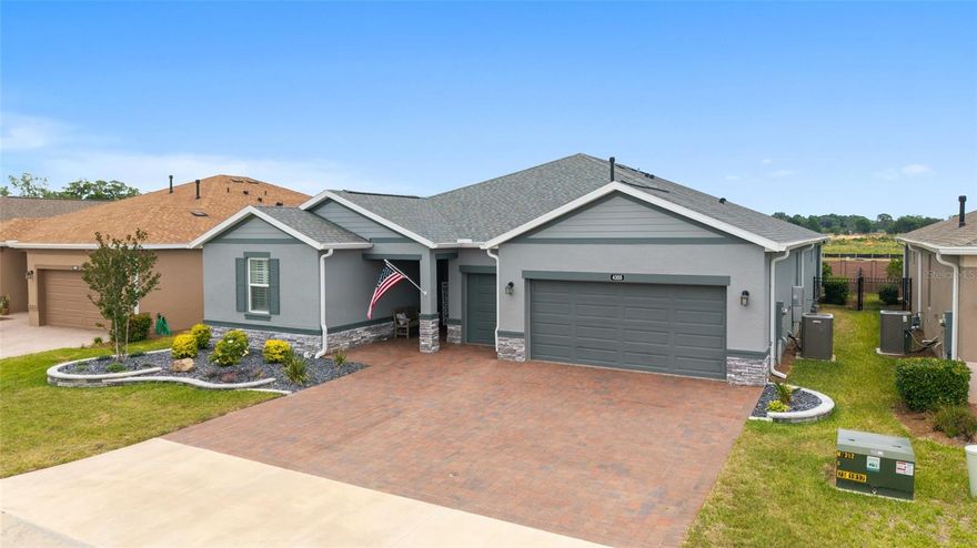 Welcome to this immaculate and beautifully upgraded home located in the highly desirable community of Ocala Preserve. This spacious 3-bedroom, 3-bathhroom home plus a versatile flex den offers the perfect blend of comfort, functionality and style. 

Step inside to discover an open floor plan designed for both entertaining and everyday living, featuring tile flooring throughout the main areas with carpet in two Bedrooms for added comfort. The bathrooms with newly added modern finishes add a fresh and elegant touch. 

The kitchen is equipped with stainless steel appliances and flows seamlessly into the living and dining areas, creating a bright and inviting space. Sliding glass doors lead to a screeded lanai, perfect for relaxing or hosting guest while enjoying the privacy of your backyard with a sleek stone wall separating your back yard and a wrought iron fence with gates on the side- 

This home is loaded with upgrades and smart features, including: 
-Ring doorbell camera
-ADT security system with chime motion sensors
-Carbon monoxide and smoke detectors
-Remote controlled blinds
-Plantation shutters
-Tankless water heater
-Water softener system
-Irrigation system
-Two -car garage with additional space-

Also all the wonderful amenities that this community offers Just minutes from shopping, dining, medical access, and convenient access to the interstate- this home offers both tranquility and accessibility. 

Don't miss the opportunity to own this move-in-ready gem in one of Ocala most beautiful communities!
