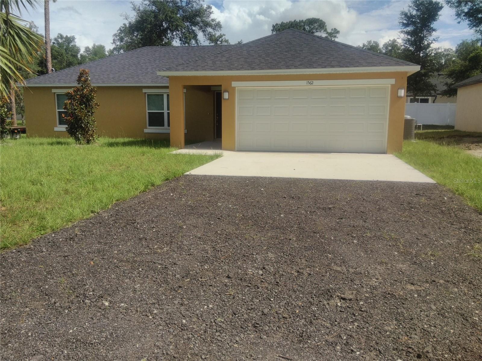 No Application Fee!! 1st + Security!! NEW BLOCK & STUCCO HOME that's READY NOW! (3) Bedrooms · (2) Baths · (2) Car Garage. Lovely kitchen with wood cabinets, granite countertops, full stainless steel appliance package, plus a walk in pantry. Primary suite with walk in closet, bath with granite countertop, dual sinks, and a glass enclosed shower with bench plus floor to ceiling custom tile. Hall bath also boasts custom tile, and granite countertop. Gorgeous plank style porcelain tile THROUGHOUT! Split open floor plan with high ceilings. Energy Saving windows with blinds. Inside Utility with New washer & dryer. Owner maintained water softener. Note the five beautiful Magnolia trees that dot the landscape. Possible SMALL pet friendly. Repeat: 1st + Security & NO APPLICATION FEE. EASY SHOW · Applicant(s) must have a minimum monthly income of $6400 to quality.