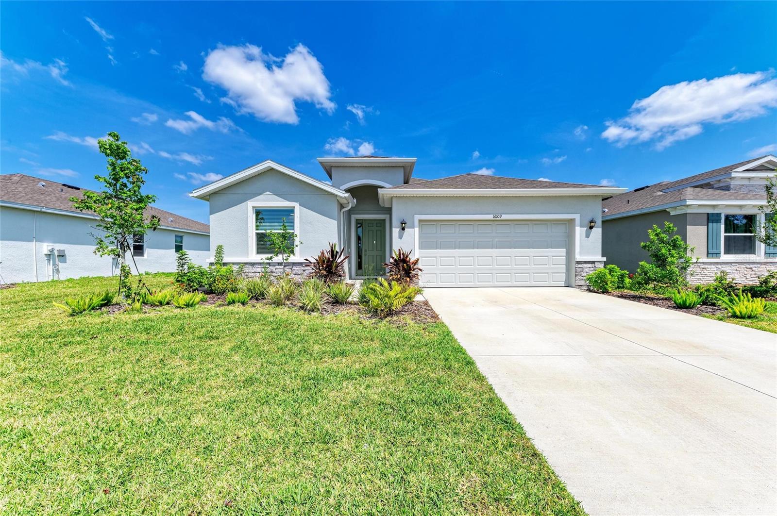 SELLER WILL CREDIT $4,000 AT CLOSING, TO BUYER FOR BUYER CLOSING COSTS AND PREPAIDS!! Don't miss this inviting 4 bed, 2 1/2 bath residence in the sought after gated Coddington community. This stunning single-family home boasts many upgraded features and breathtaking PRESERVE VIEWS offering the epitome of Florida living! This is truly a gem of a property! The private conservation area and lush landscaped views seen clearly through the picture view screen will welcome you home! Open the 9 ft pocket sliders and bring the outdoors inside! The professionally screened 23+ ft lanai has a standard locking door for convenient access to the permitted fenced backyard with combination 6’ high privacy fence on the sides, and black slotted rail on the rear facing the conservation/preserve side. Find yourself in awe of nature’s beauty; truly a bird watching paradise! Keep cool with 2 weather rated outdoor fans with dimmable lights, extended down rods, and individual remote controls. Equally as desirable, the interior of this home leaves no boxes unchecked! Enjoy all the comforts of a well-designed and spacious floor plan featuring a light and bright kitchen with stainless Whirlpool appliances (2024) including dishwasher, deluxe model range/oven/convection, microwave, and double door refrigerator/freezer with icemaker & filtered water, classic white cabinetry with stylish pulls, quartz counters and bar seating. Entertaining is made easy with adjoining great room and dining area. Other features include luxury vinyl plank tile & neutral palette ceramic tile. There is no carpet in this home! The primary suite, with neutral calm and soothing color palette, comfortably accommodates a king-size bed, dresser, chest, and nightstands. Tranquil preserve views further enhance this inviting retreat. The primary bath has double vanities, walk in shower, soaking tub, and a private water closet. With this split floor plan, two of the guest bedrooms enjoy adjacent access to a second full bathroom with quartz vanity and bathtub. All 4 bedrooms have dimmable lights. Three Deako dimmer switches have been added at strategic locations. Door hardware has been upgraded to digital locking on the inside garage door and two interior doors. All windows in the home have blinds installed. The curtains and hardware in the great room DO convey. Remote controlled ceiling fans (5 inside and 2 outside) have been installed to enhance the comfortable and inviting atmosphere. Wait! There’s more! The Samsung front load washer (2024) and dryer (2024) with pedestals DO convey. Overhead cabinets complete the laundry room keeping items neat and organized! The wall mounted 75 inch Sony TV ( 2024) DOES convey. There is a conveniently located utility sink in the garage, and custom designed shelving that DOES convey. More time to relax as professional whole house gutters and downspouts have already been installed! You are ready for the rainy season! No detail spared, even toilet seats and lids have been upgraded to soft close! Ducts were professionally cleaned by Stanly when owners purchased to ensure the removal of any construction dust. Smart home is included.
Love where you live within the tranquility of Coddington. Community pool and tot lot are in close proximity. Sidewalks and streetlights are added features. Conveniently located off of Rye Road. Gene Witt Elementary is located on the west side of Rye Road at the Coddington entrance. There is a traffic light at the Coddington entrance!