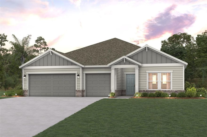 This luxurious Kenai with a water view is a must-see in the Cypress Collection at Reserve East! The porch entry opens into a welcoming foyer, which leads past a private study and two bedrooms flanking a bath. Across the foyer, you’ll find a handy mud room and a linen closet, with the laundry conveniently close by. At the heart of the home, an open kitchen with a walk-in pantry, wraparound countertops, and a center island overlooks an airy great room and a dining area. A spacious covered patio sits outside. The primary suite is a serene escape from the day, showcasing dual walk-in closets and a large private bath with two vanities and a walk-in shower. A fourth bedroom with a walk-in closet and an attached bath rounds out this attractive floor plan. Includes a 3-bay garage!